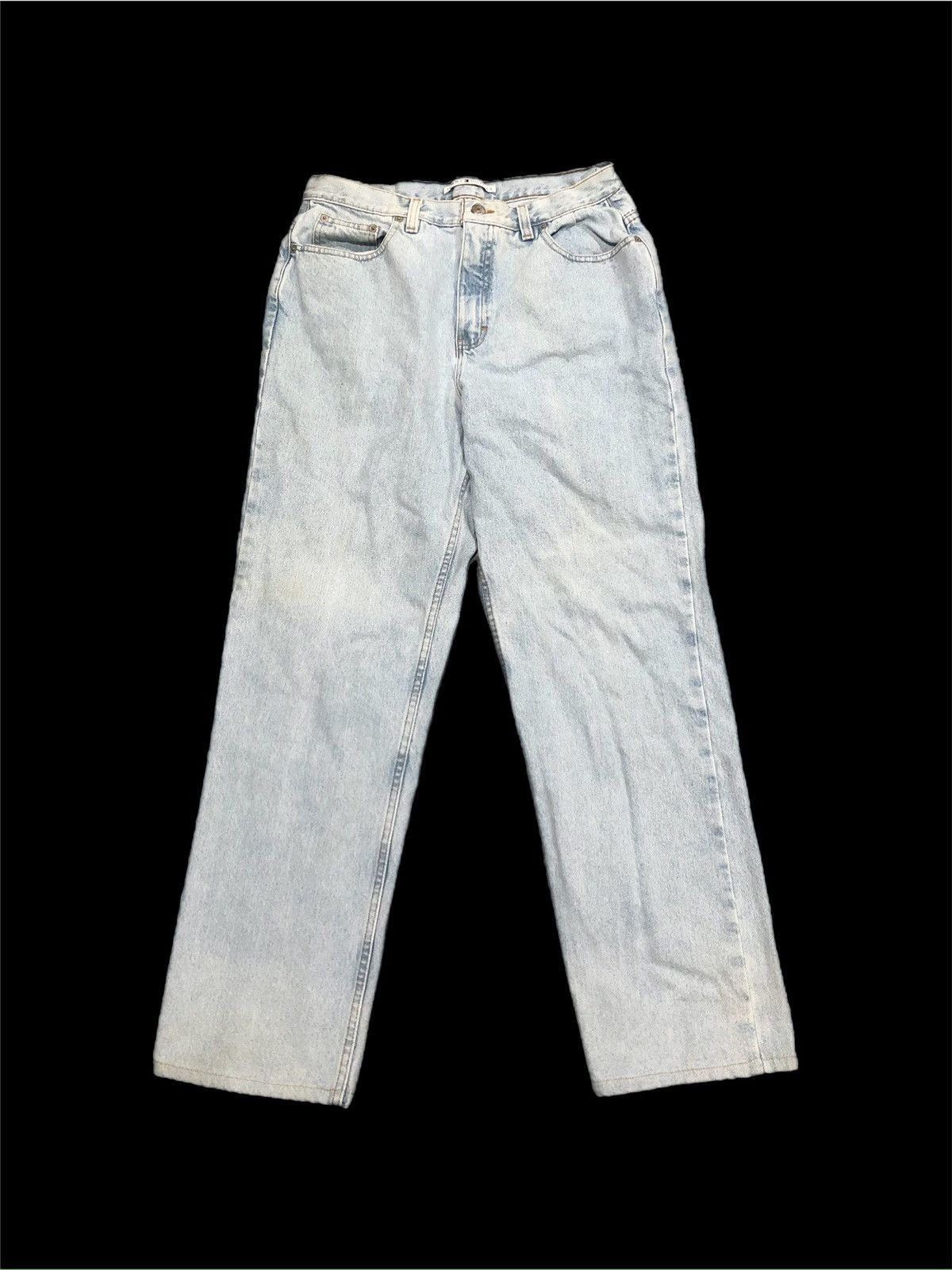 Tommy Hilfiger Vtg 90s Tommy Hilfiger Big Flag Jeans Size 36" / US 14 / IT 50 - 2 Thumbnail