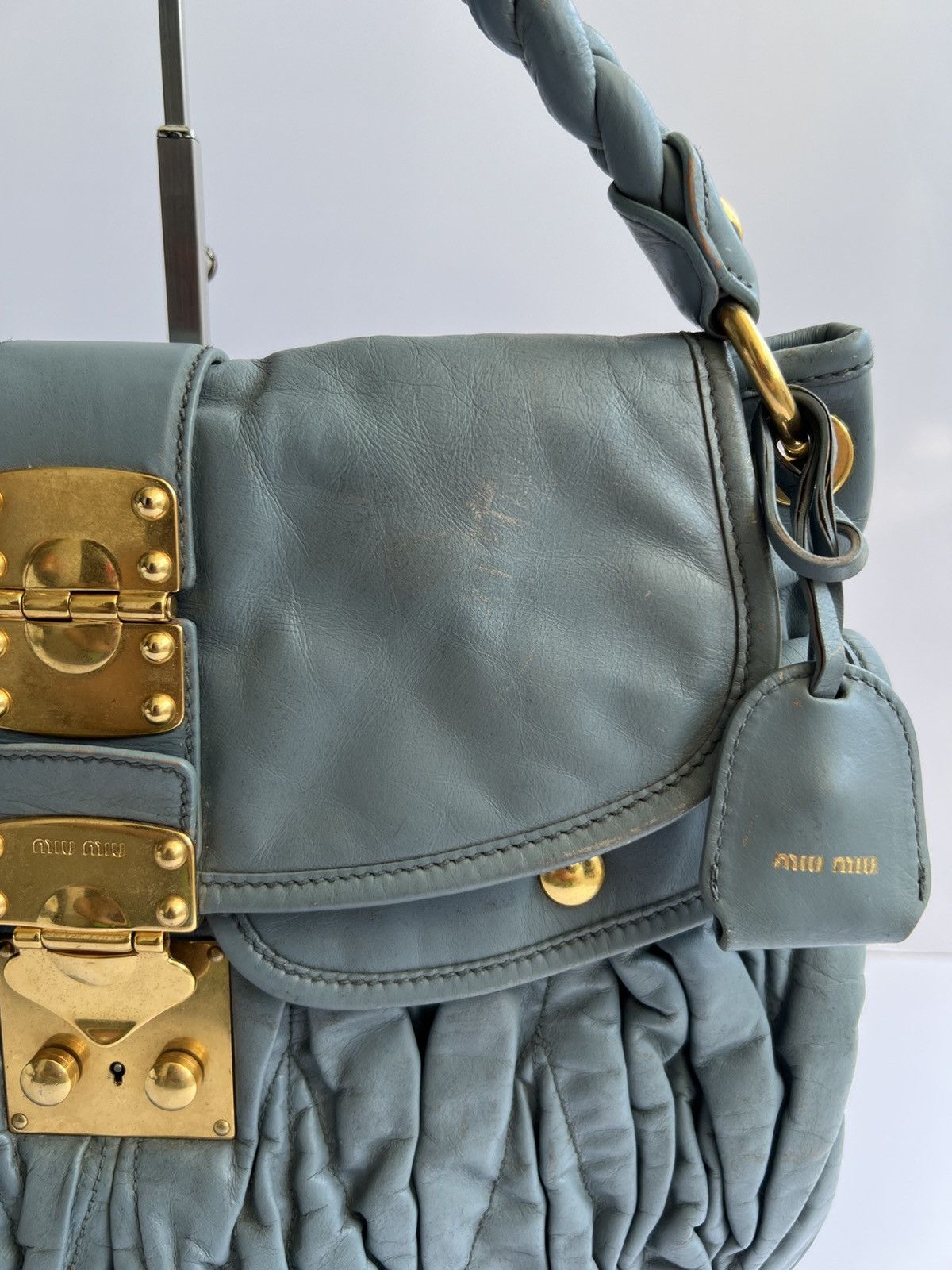 Miu Miu Miu Miu - Matellase Coffer Hobo Bag Size ONE SIZE - 5 Thumbnail