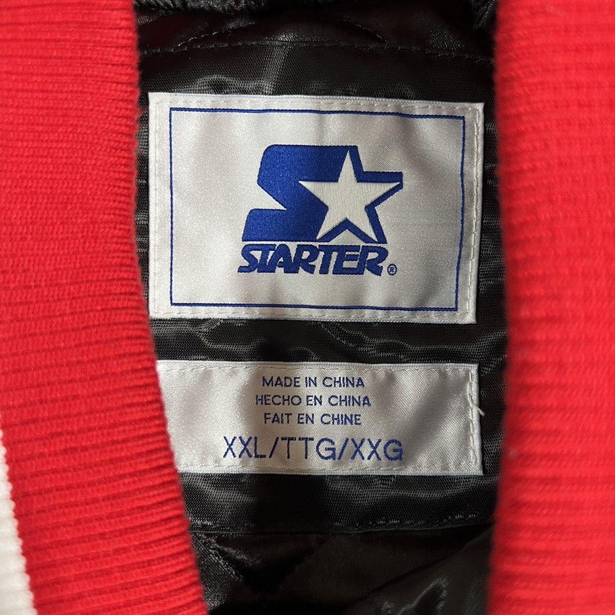 Starter Vtg Starter Chicago Bulls Satin Varsity Bomber Jacket 2XL Size US XXL / EU 58 / 5 - 8 Thumbnail