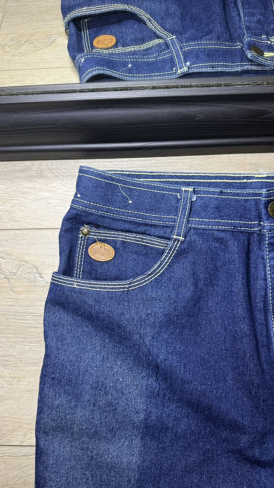 Miss Me Y2K 2000s JeanJer-Jeans Straight Legged Baggy Denim Jeans Size 33" - 5 Thumbnail