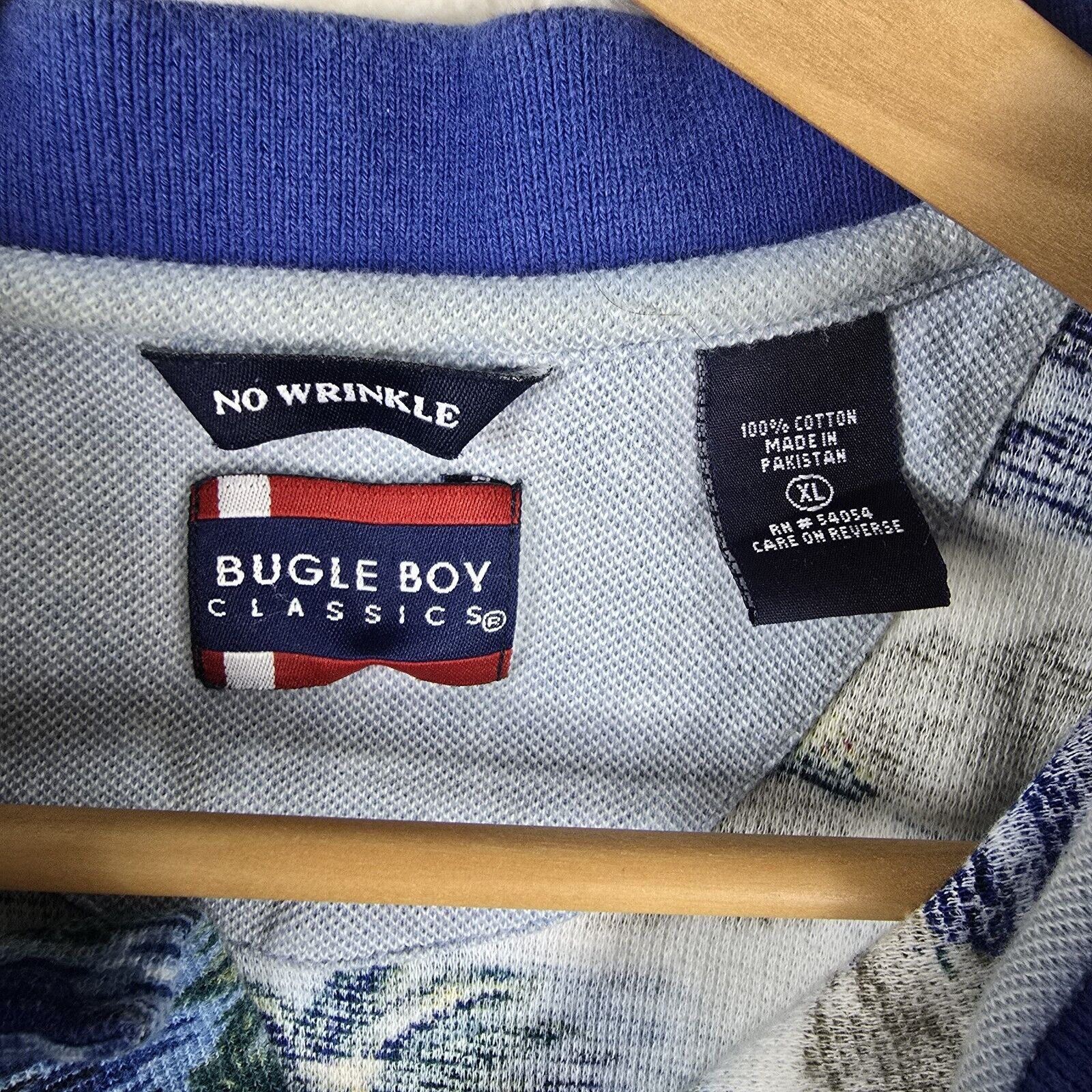 Bugle Boy Vintage Bugle Boy Polo Shirt Mens XL Blue Hawaiian Surf 90s Size US XL / EU 56 / 4 - 5 Thumbnail