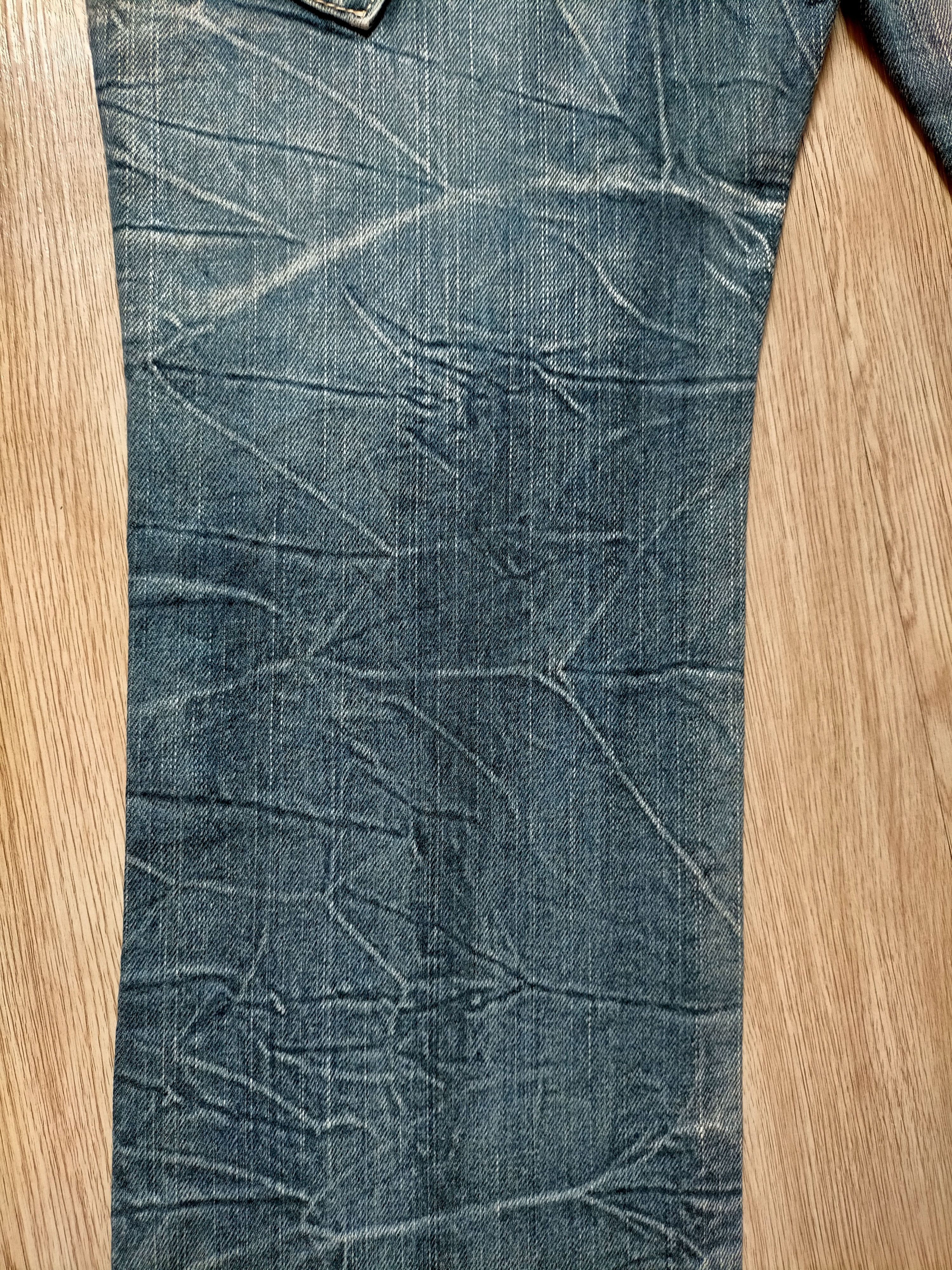 If Six Was Nine × Japanese Brand Blow By Blue Double Waist Wash Punk Skulls Jeans Pants Size US 30 / EU 46 - 15 Thumbnail