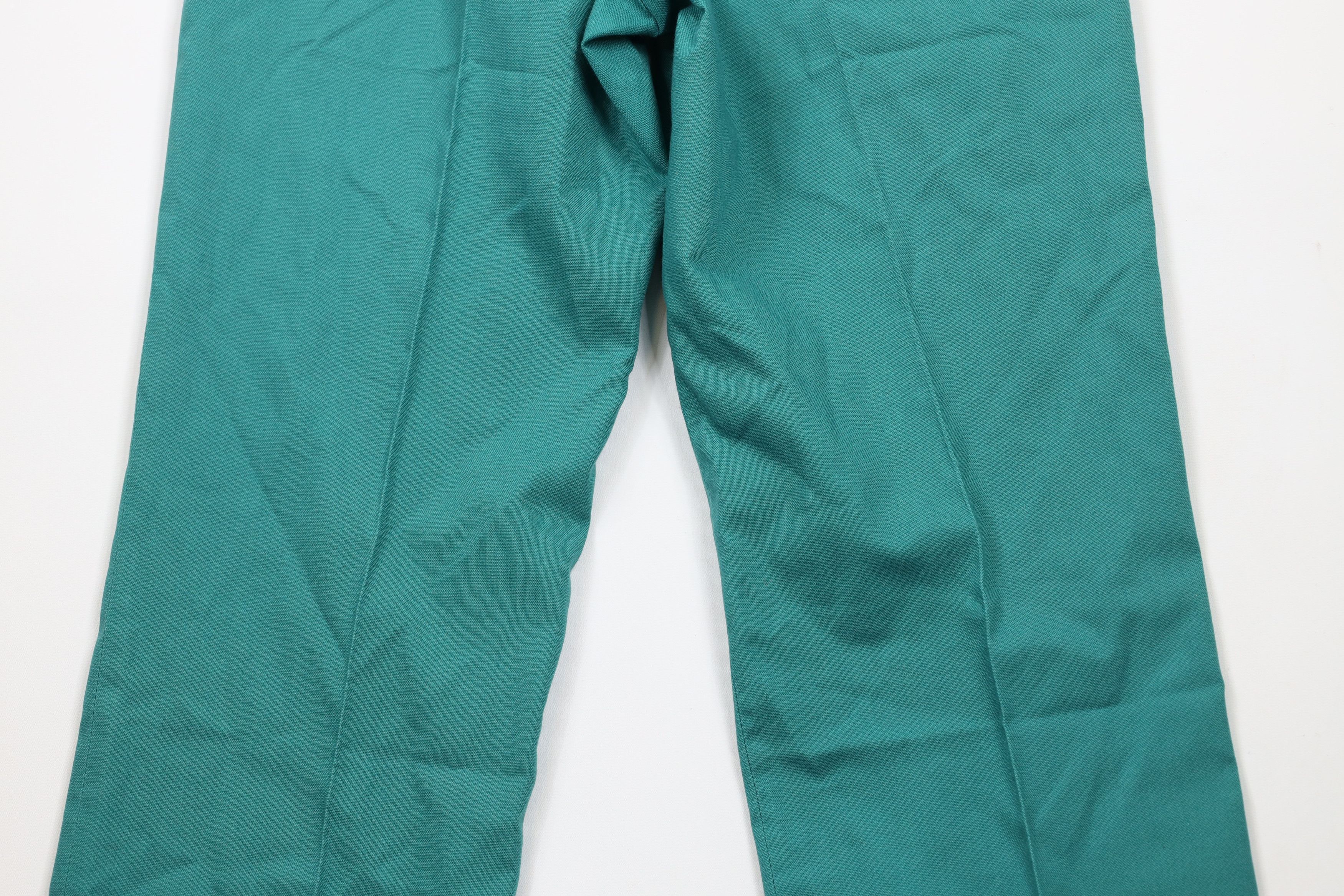 Vintage Vintage 70s Streetwear Flared Wide Leg Chino Pants Green Size US 30 / EU 46 - 11 Thumbnail