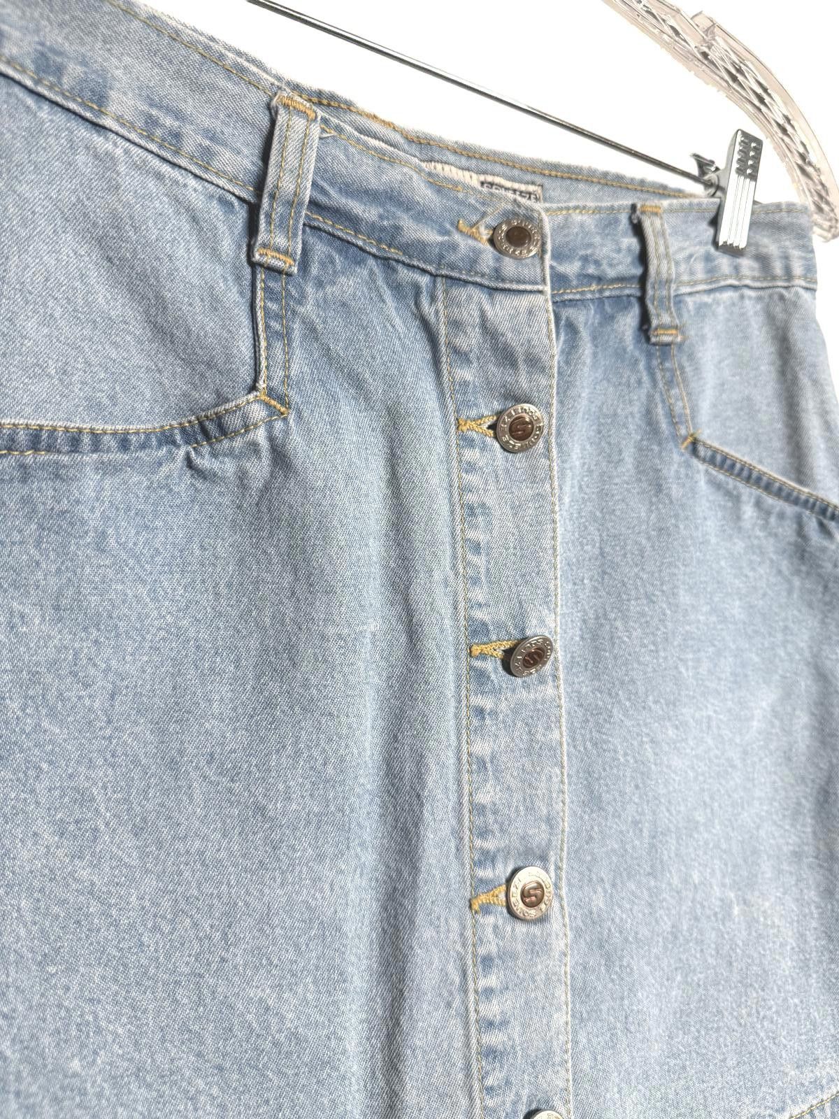 Designer Vintage 90s denim Blue Skirt Shorts Size 32" / US 10 / IT 46 - 3 Thumbnail