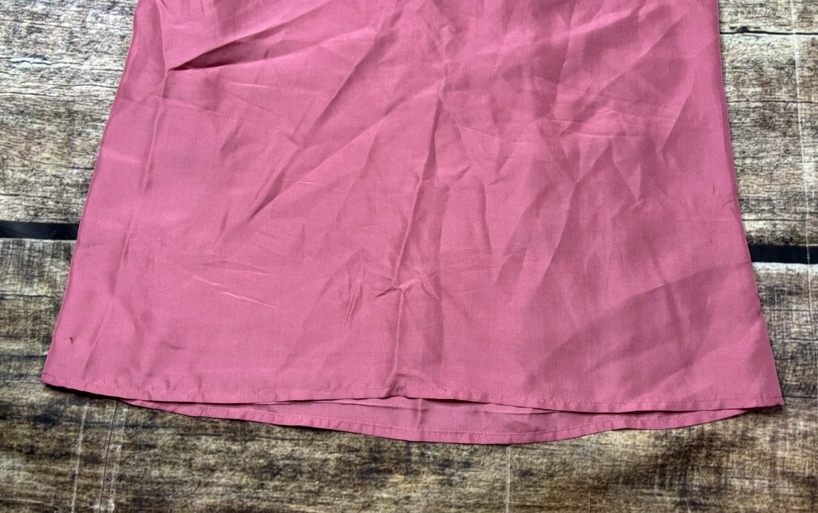 Kendrick Lamar Kenar Top Womens S Silk Ruffle Sleeveless Pink Oversized Size S / US 4 / IT 40 - 8 Thumbnail