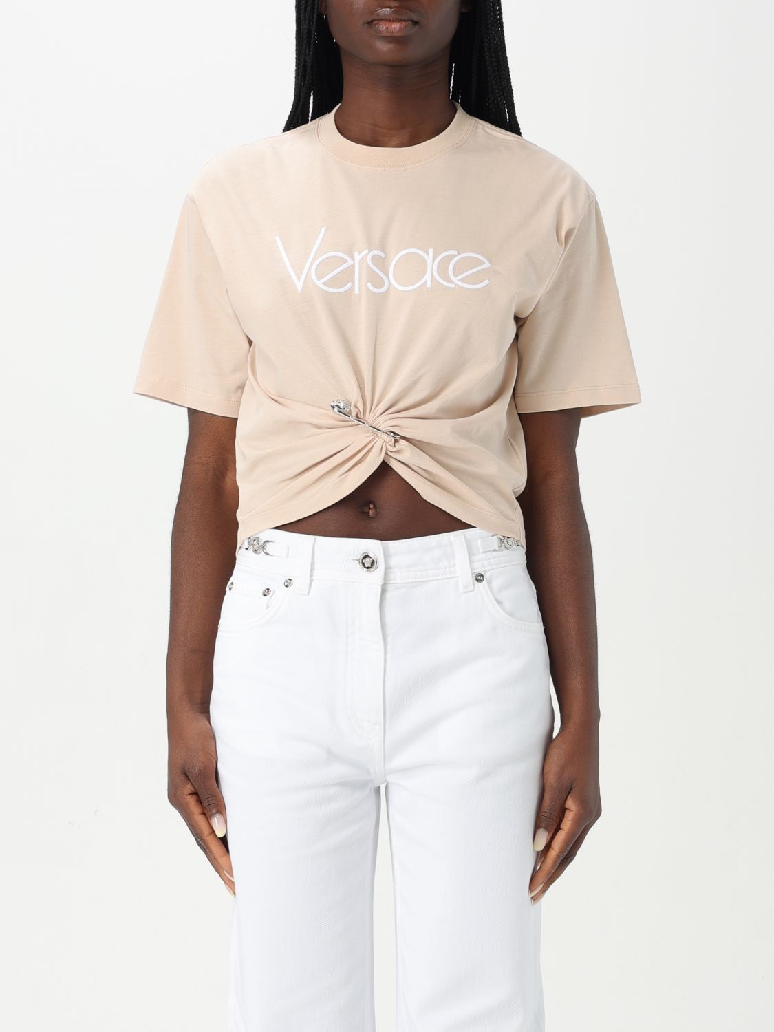 Versace Versace T-Shirt Woman Pink Size M / US 6-8 / IT 42-44 - 1 Thumbnail