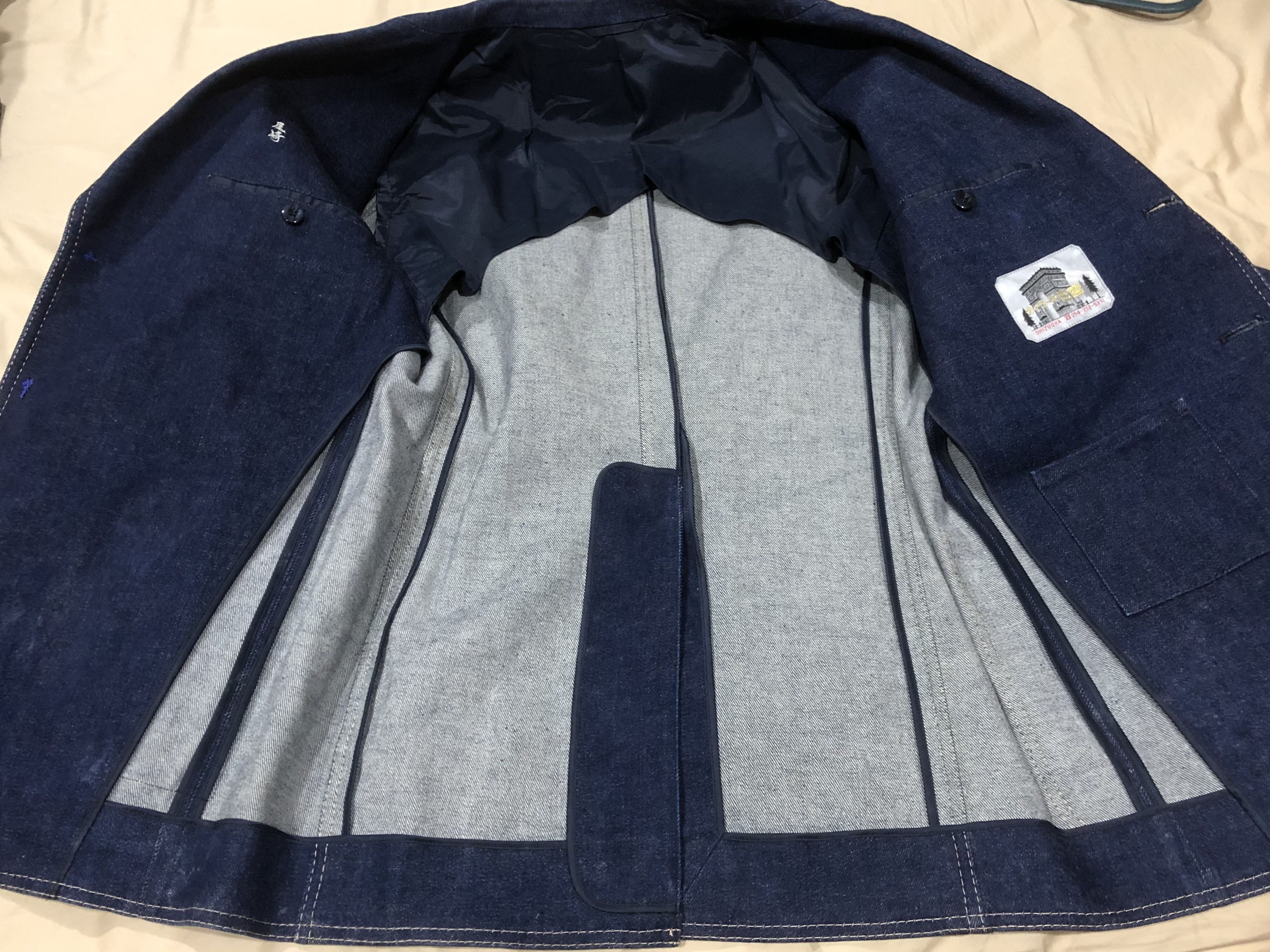 Handmade Vintage Custom Made Raw Denim Blazer Jacket Size US M / EU 48-50 / 2 - 4 Thumbnail