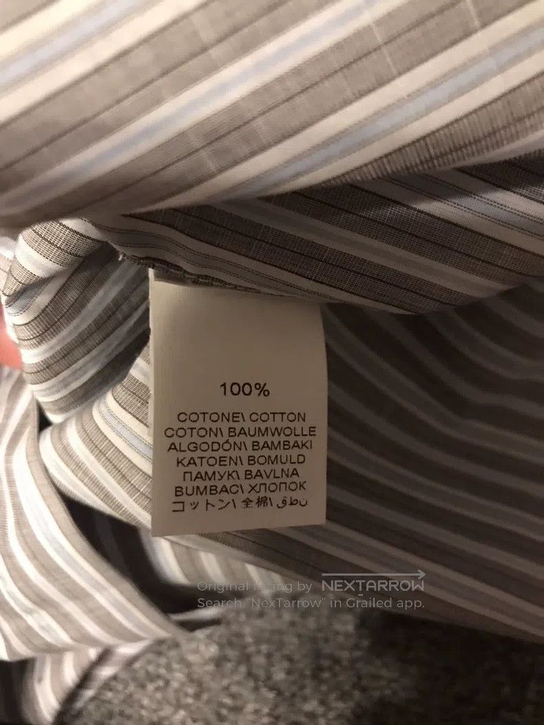 Brunello Cucinelli Brunello Cucinelli Shirt, all-cotton material gray-white s Size US XL / EU 56 / 4 - 5 Thumbnail