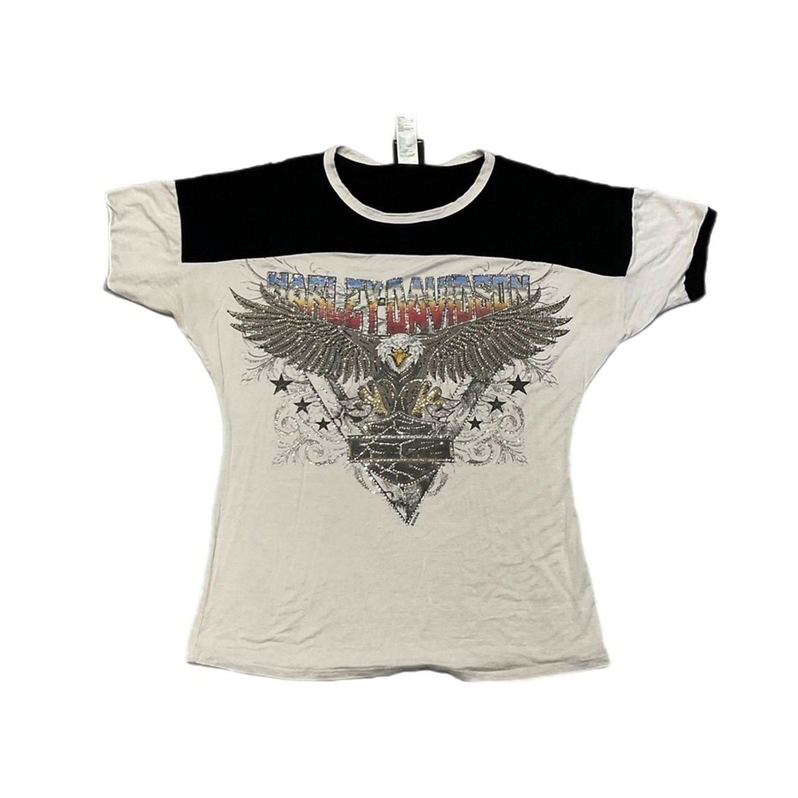 Harley Davidson Harley Davidson Women’s American Eagle Bejeweled Top Size M / US 6-8 / IT 42-44 - 1 Thumbnail