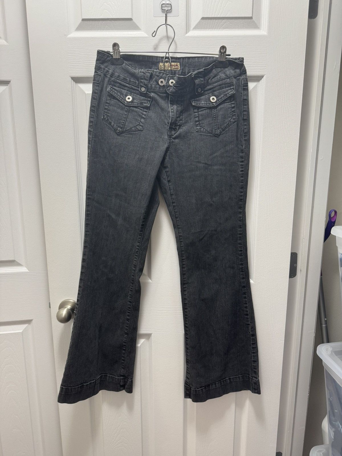 Japanese Brand × Liquid Blue × Vintage Liquid Jeans Bootcut Avant Garde Grey Y2K Faded Flared Size US 30 / EU 46 - 1 Thumbnail