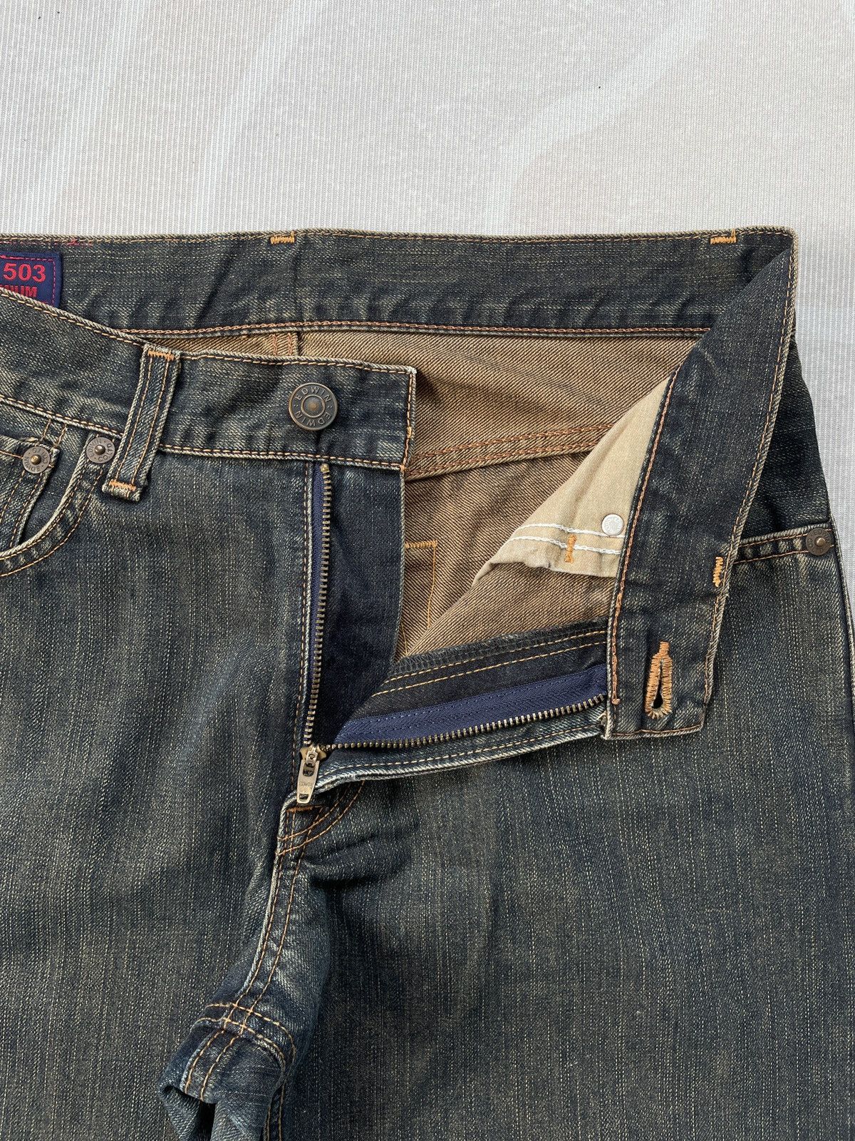 Edwin Vintage Mudwash Edwin 503Z (LG114) Size US 32 / EU 48 - 5 Thumbnail