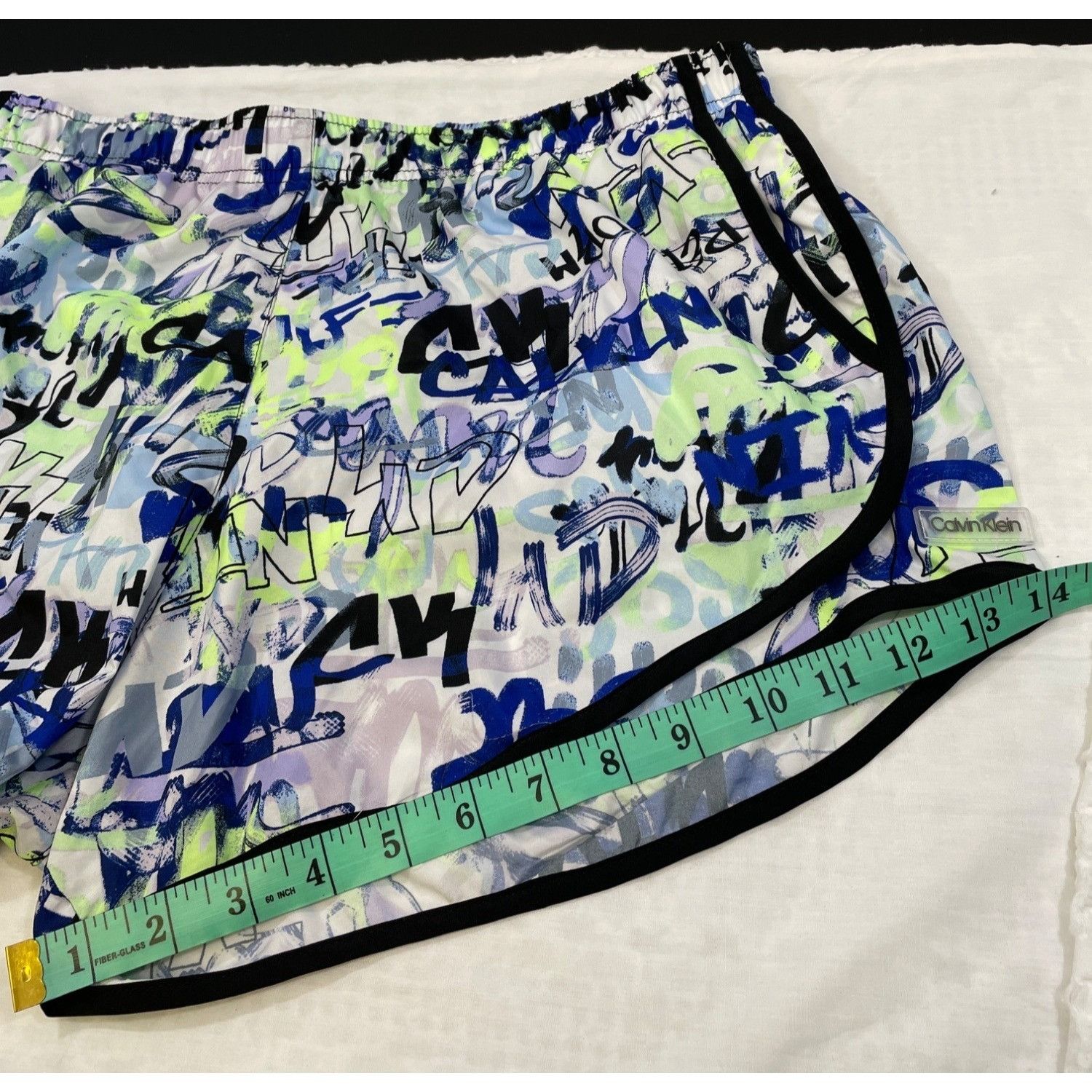 Calvin Klein Calvin Klein Women's Blue/Multi Graphic Running Shorts Size Size 38" / US 16 / IT 52 - 6 Thumbnail