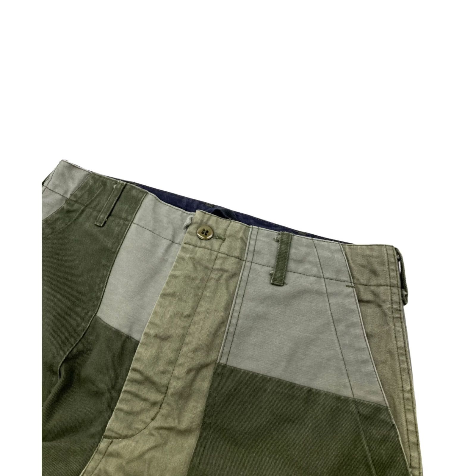 Engineered Garments Engineered Garments Fatigue Pants Green Cotton Patchwork Size S Men's Size US 29 - 3 Thumbnail