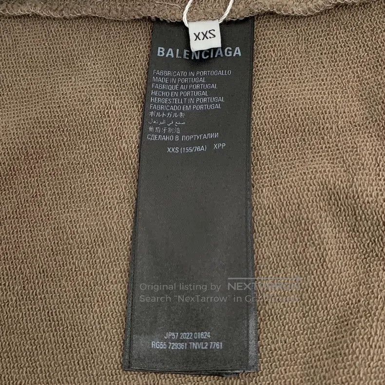 Balenciaga Balenciaga Caramel vintage distressed logo lettering cotto Size US XXS / EU 40 - 6 Thumbnail