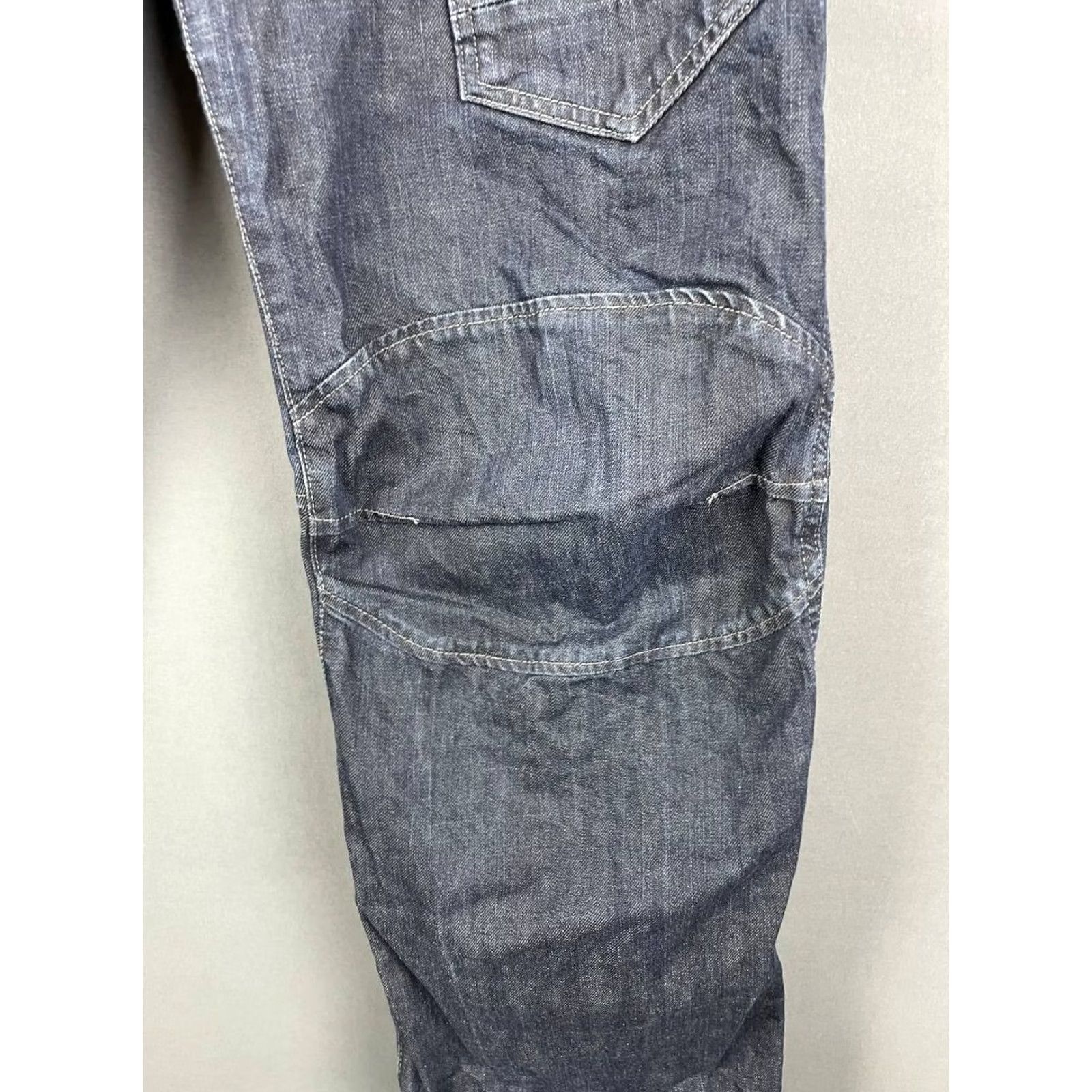 G-Star G-Star Jeans Main Street Mens Cargo Denim Cotton Straight Leg Blue 41in Waist 32in Inseam Belt Loop Regular Fit 33 Medium Wash Vintage No Size US 33 - 6 Thumbnail