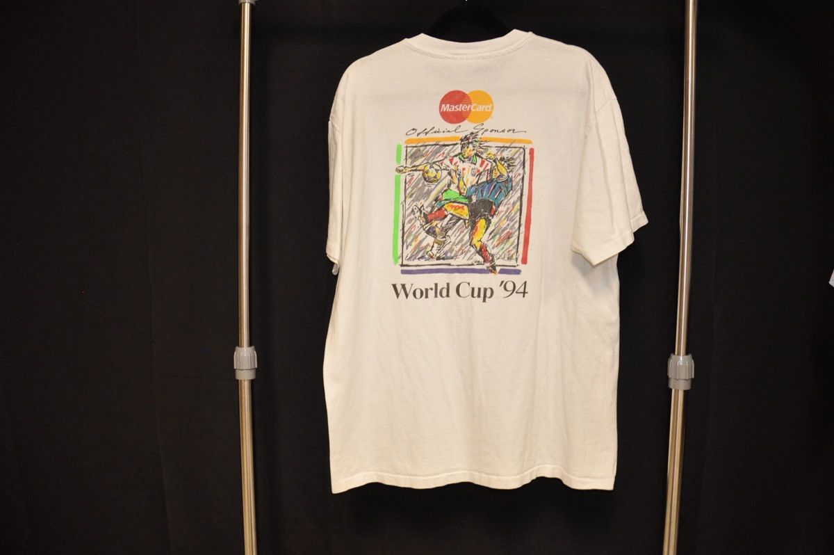 Vintage 1994 World Cup MasterCard Promo Tee Size US XL / EU 56 / 4 - 2 Thumbnail