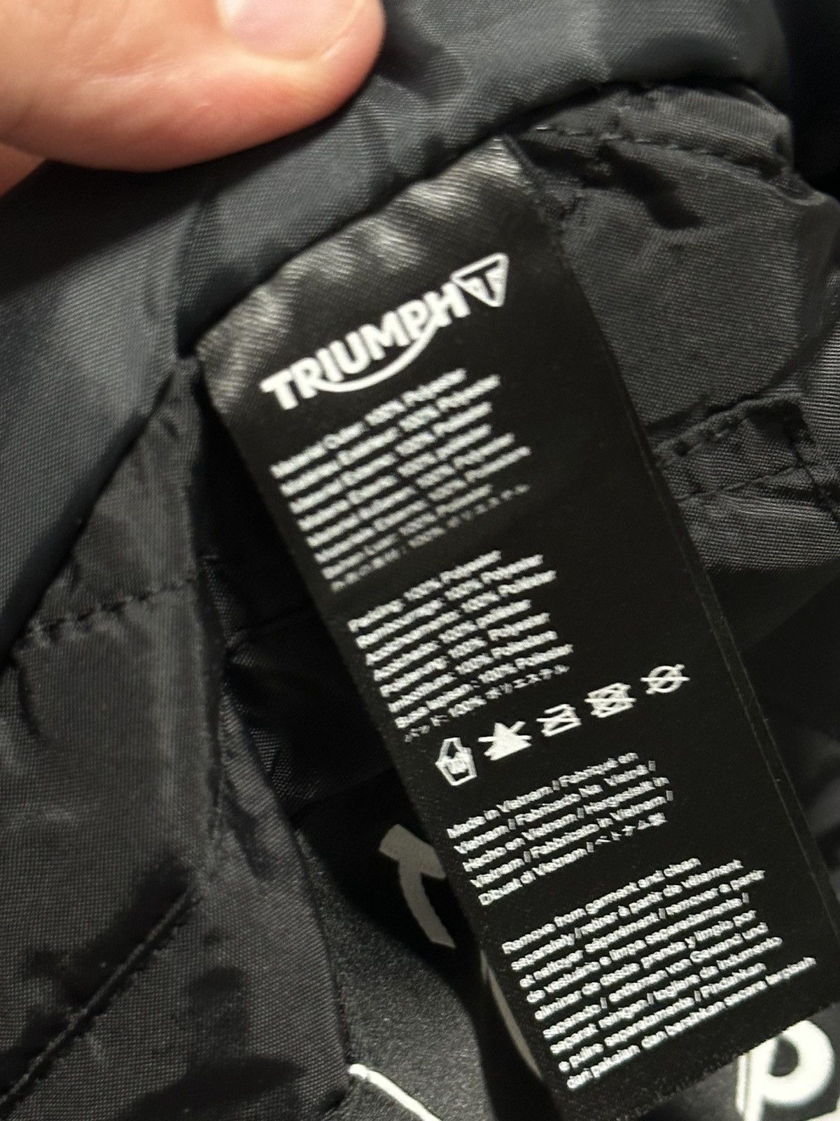 Leather Triumph Motorcycle Black Jacket Mens Leather Size US XL / EU 56 / 4 - 15 Thumbnail