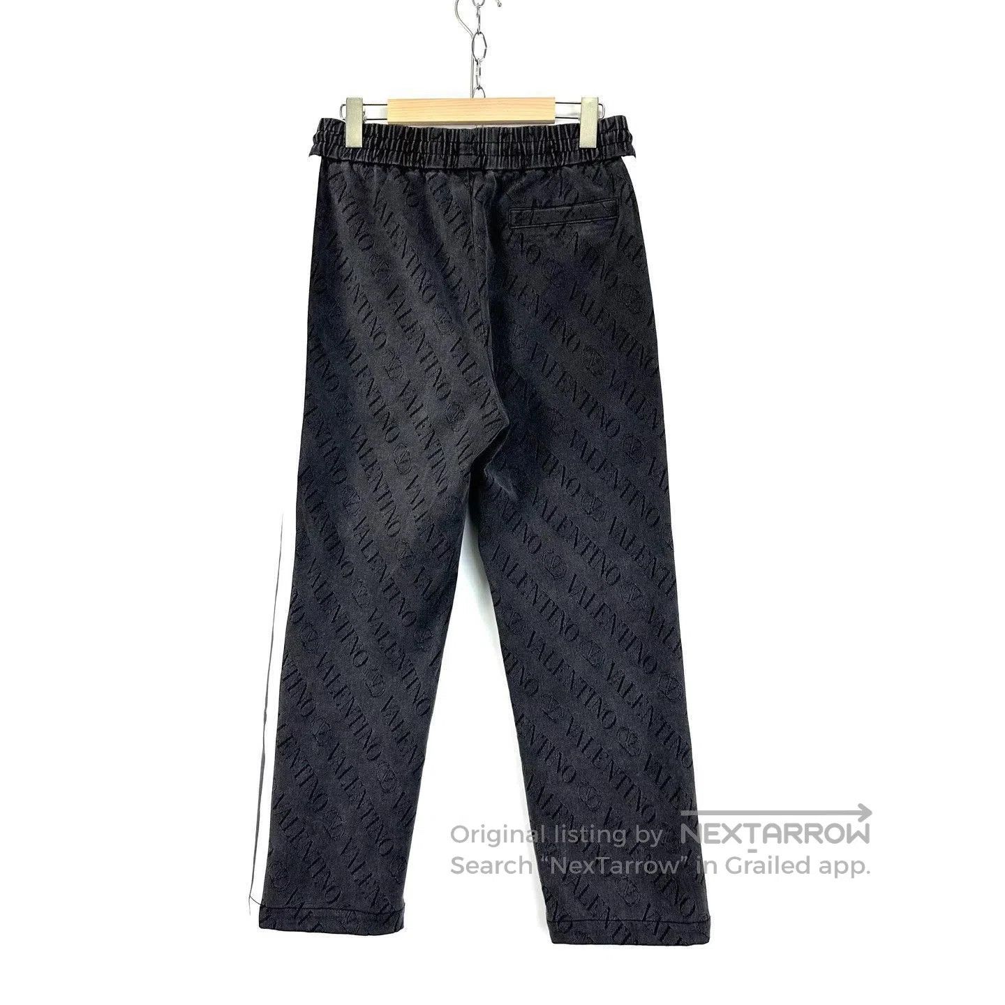 Valentino Gray Patterned Casual Pants Size 30. Size US 30 / EU 46 - 2 Thumbnail