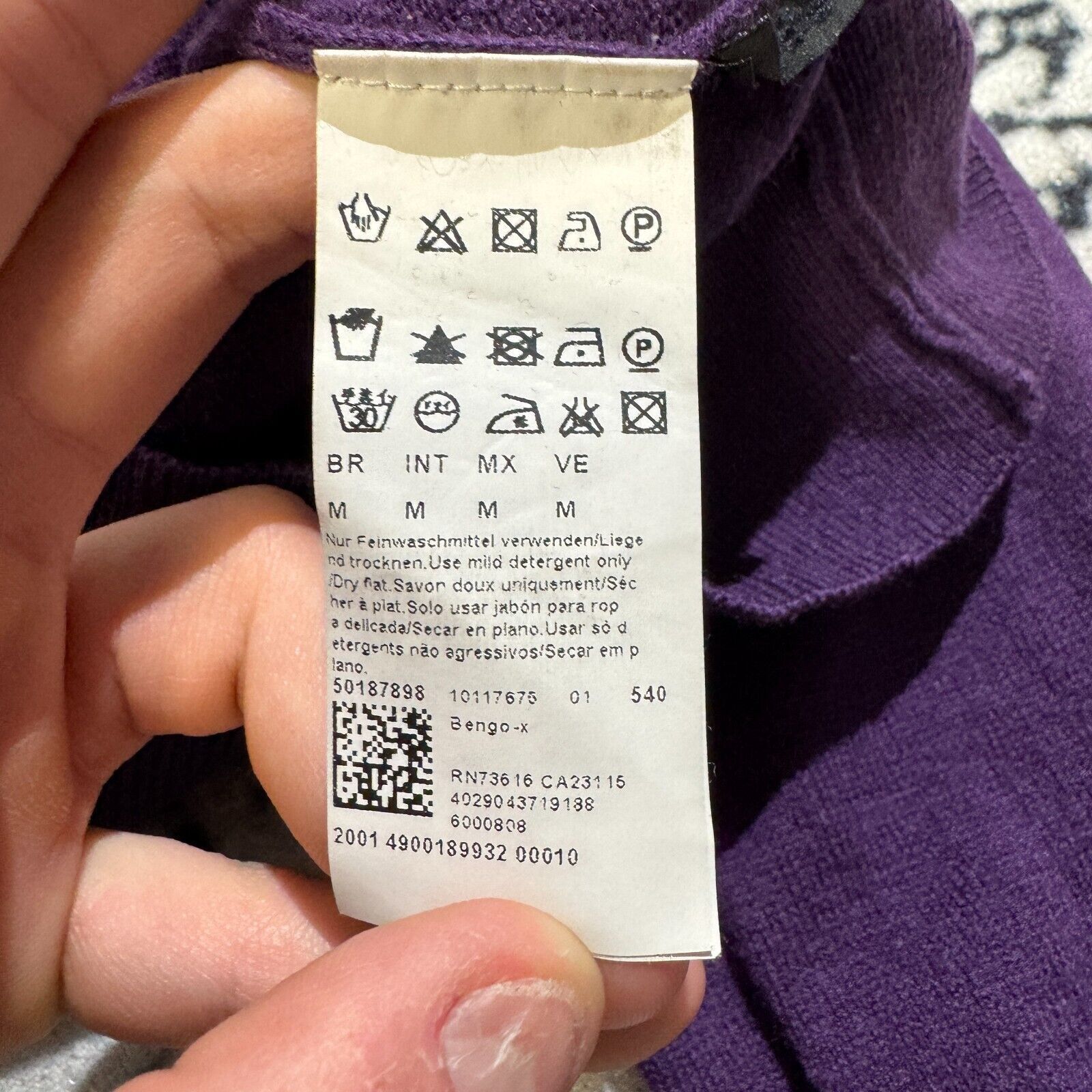 Hugo Boss × Vintage Hugo Boss Vintage Purple Wool Sweater Size M V-Neck Y2K 90s Size US M / EU 48-50 / 2 - 10 Thumbnail