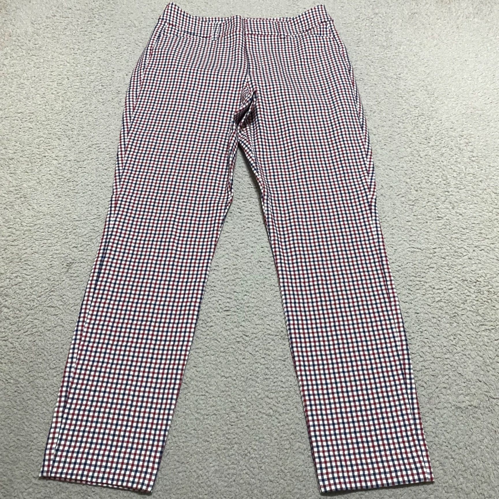 Old Navy Old Navy Pixie Pants - Multicolor Plaid Straight Ankle High Rise Pockets Woman 2 Regular Size 26" / US 2 / IT 38 - 2 Thumbnail