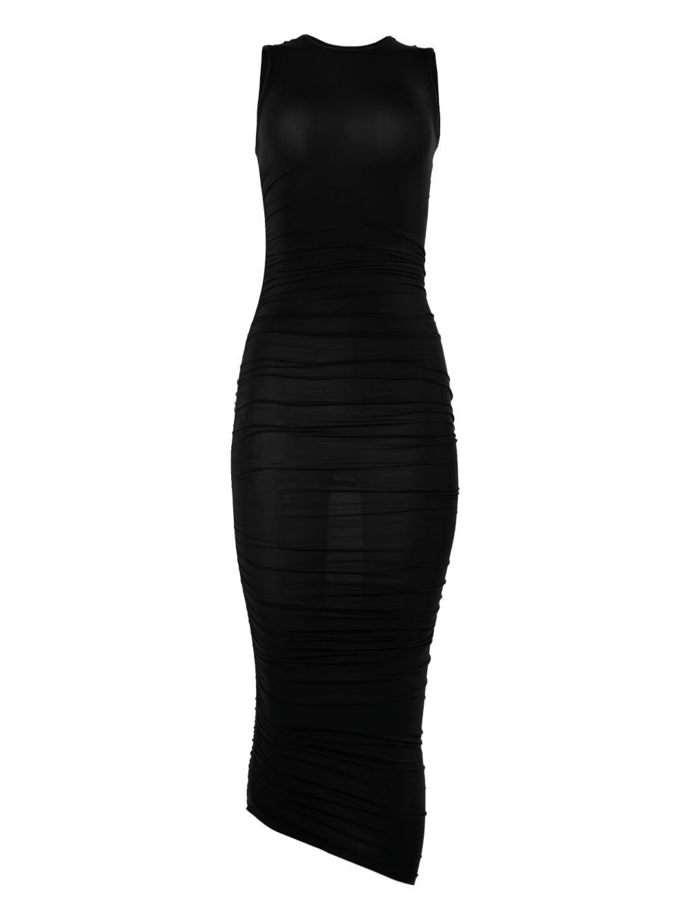 SHEER DRAPE DRESS