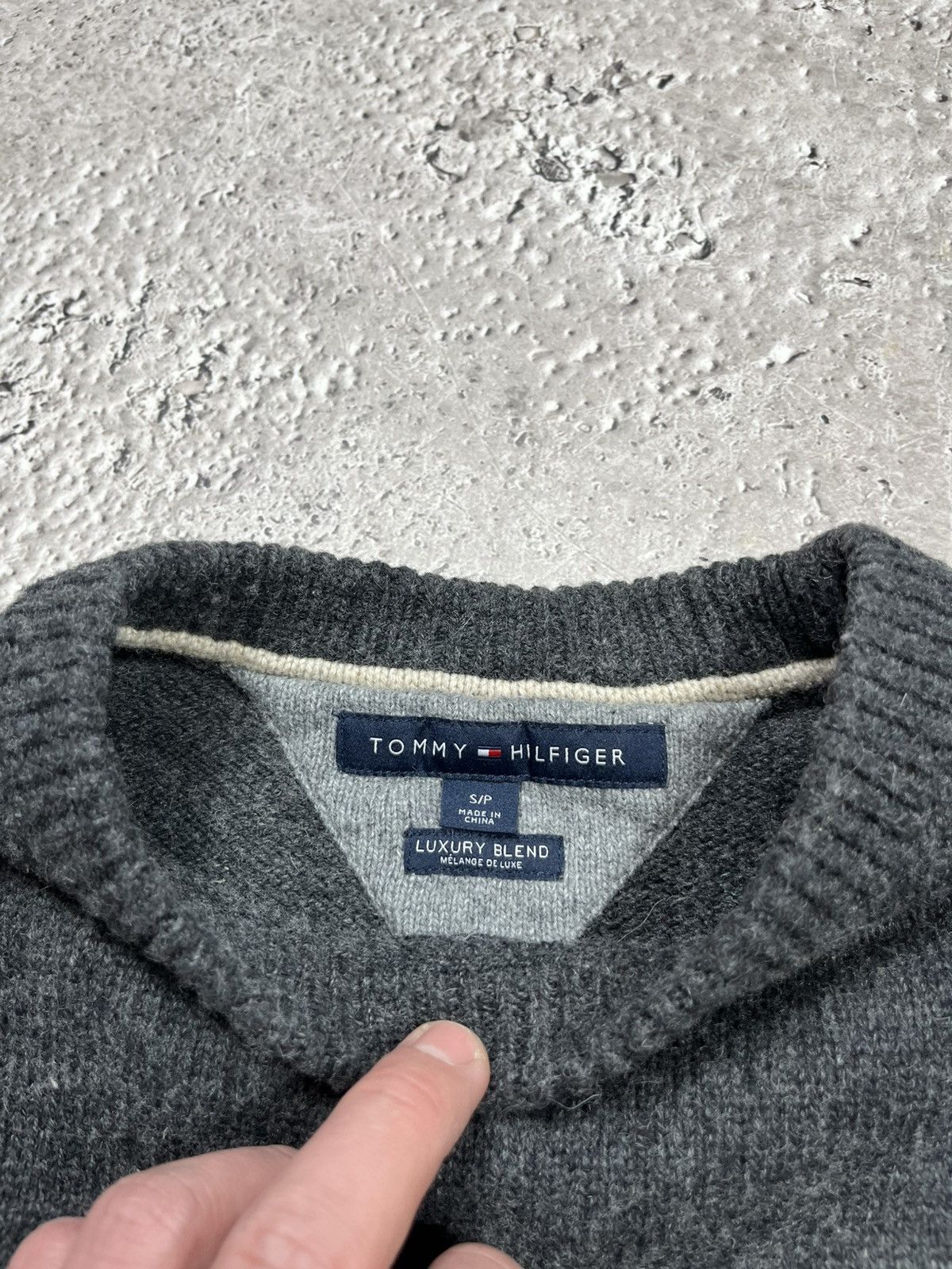 Tommy Hilfiger Tommy Hilfiger Nordic Wool Blend Sweater Grey Fair Isle Size US S / EU 44-46 / 1 - 5 Thumbnail