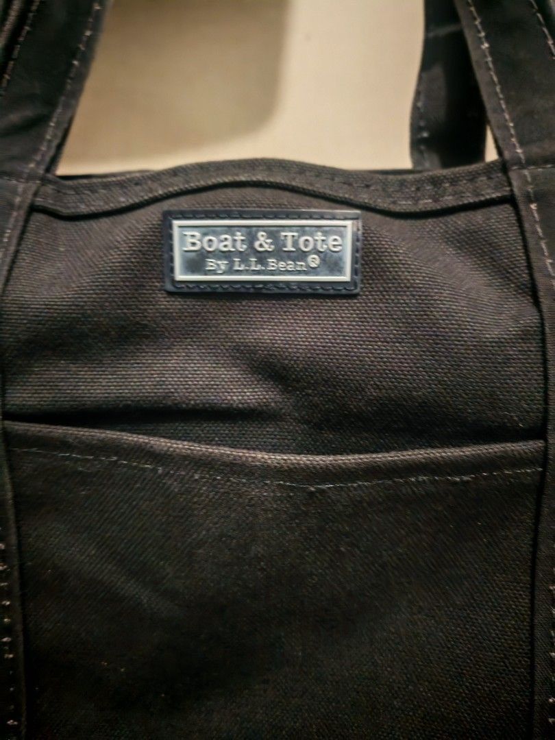 L.L. Bean L.L. Bean Boat & Tote Zip Canvas Bag Made in USA Vintage Size ONE SIZE - 3 Thumbnail