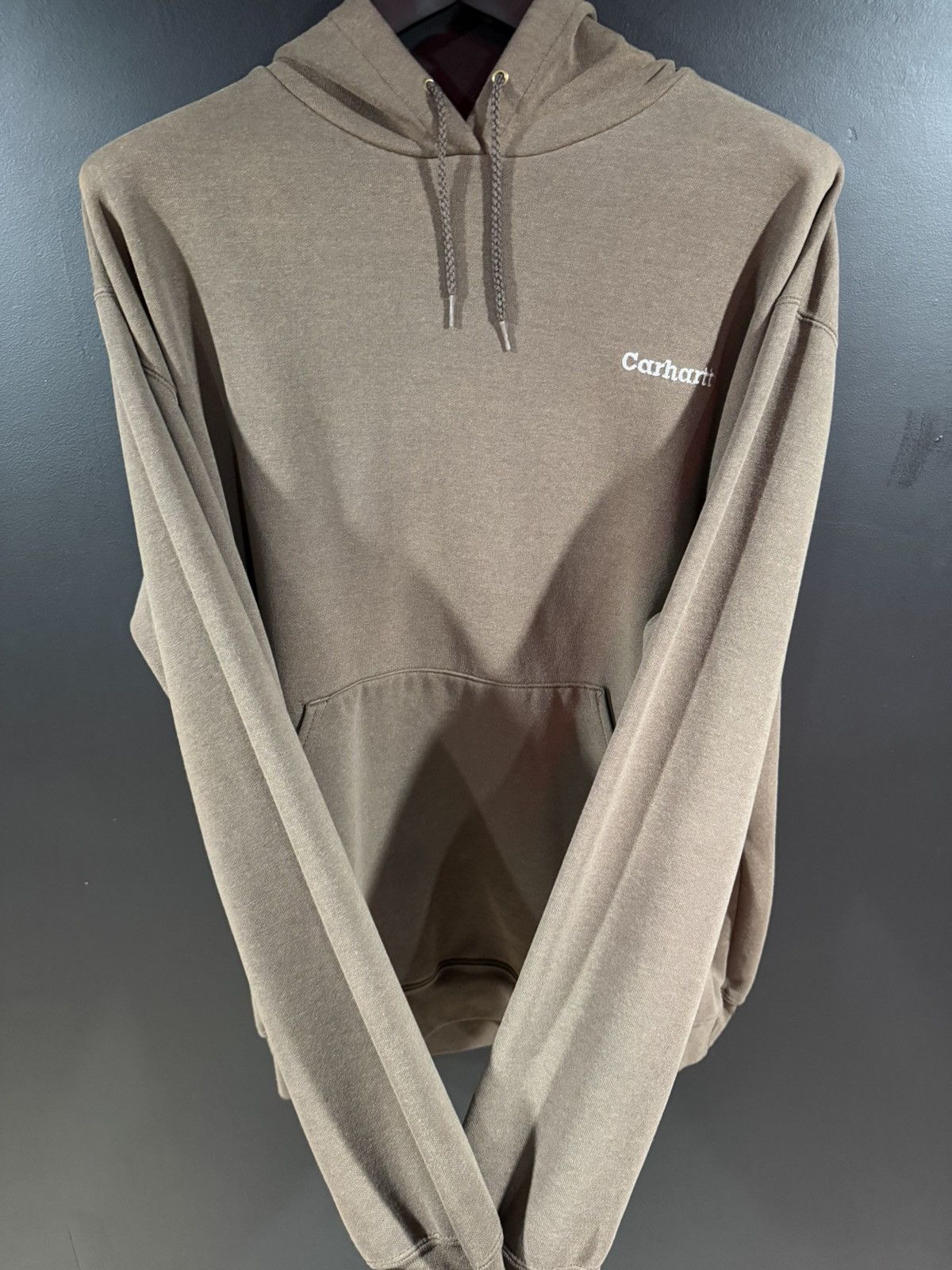 Carhartt 2000s Y2K Vintage Carhartt Faded Brown Hoodie XL Size US XL / EU 56 / 4 - 6 Thumbnail