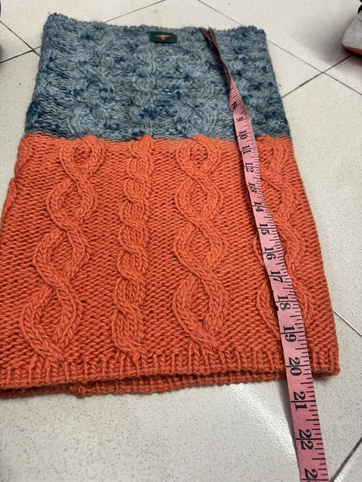 Vivienne Westwood VIVIENNE WESTWOOD TWO TONES CABLE KNIT WOOL SCARF Size ONE SIZE - 7 Thumbnail
