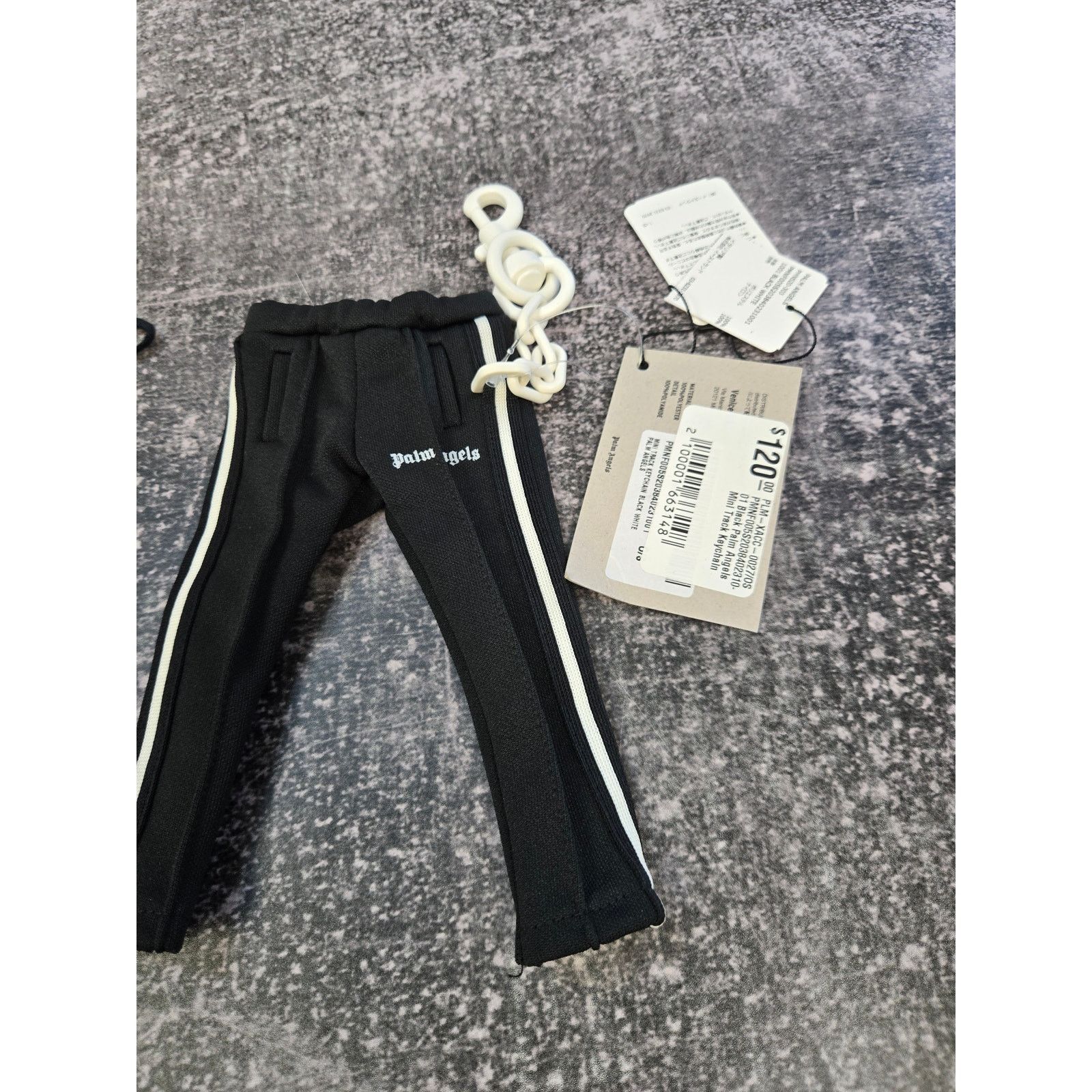 Palm Angels Palm Angels Black/White Mini Track pants Keychain NWT Size ONE SIZE - 1 Thumbnail