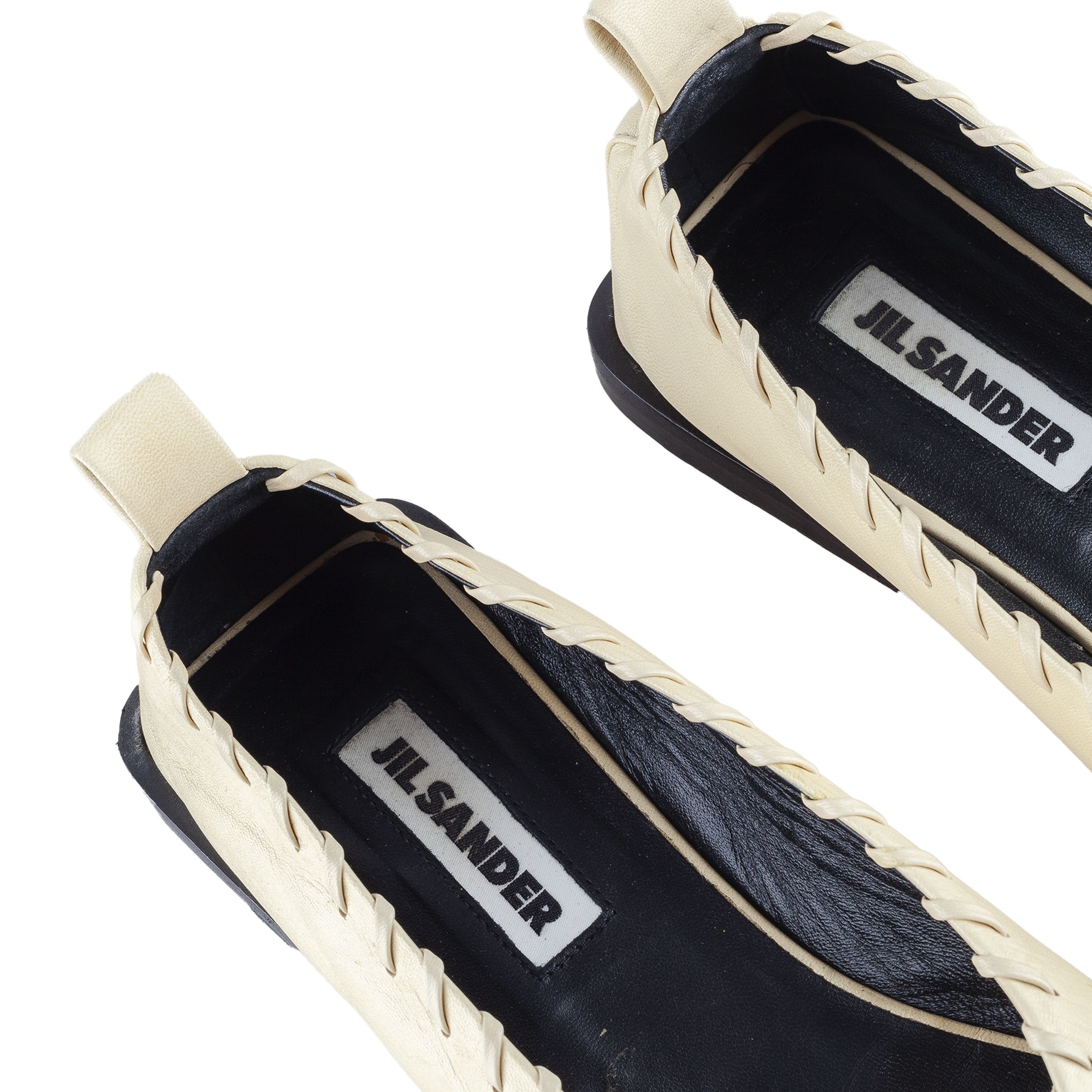 Jil Sander JIL SANDER Leather Ballet Beige Flats (39 IT/40 EU) Size US 9 / IT 39 - 11 Thumbnail
