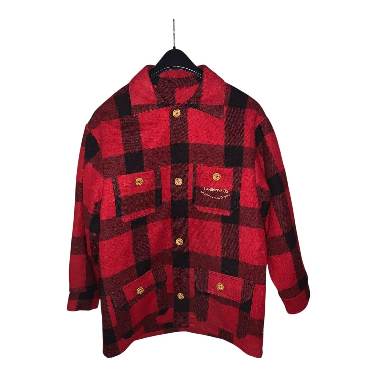 Other RARE Quebec LAMBERT & CO Men’s Medium Red Black Buffalo Size US M / EU 48-50 / 2 - 1 Thumbnail