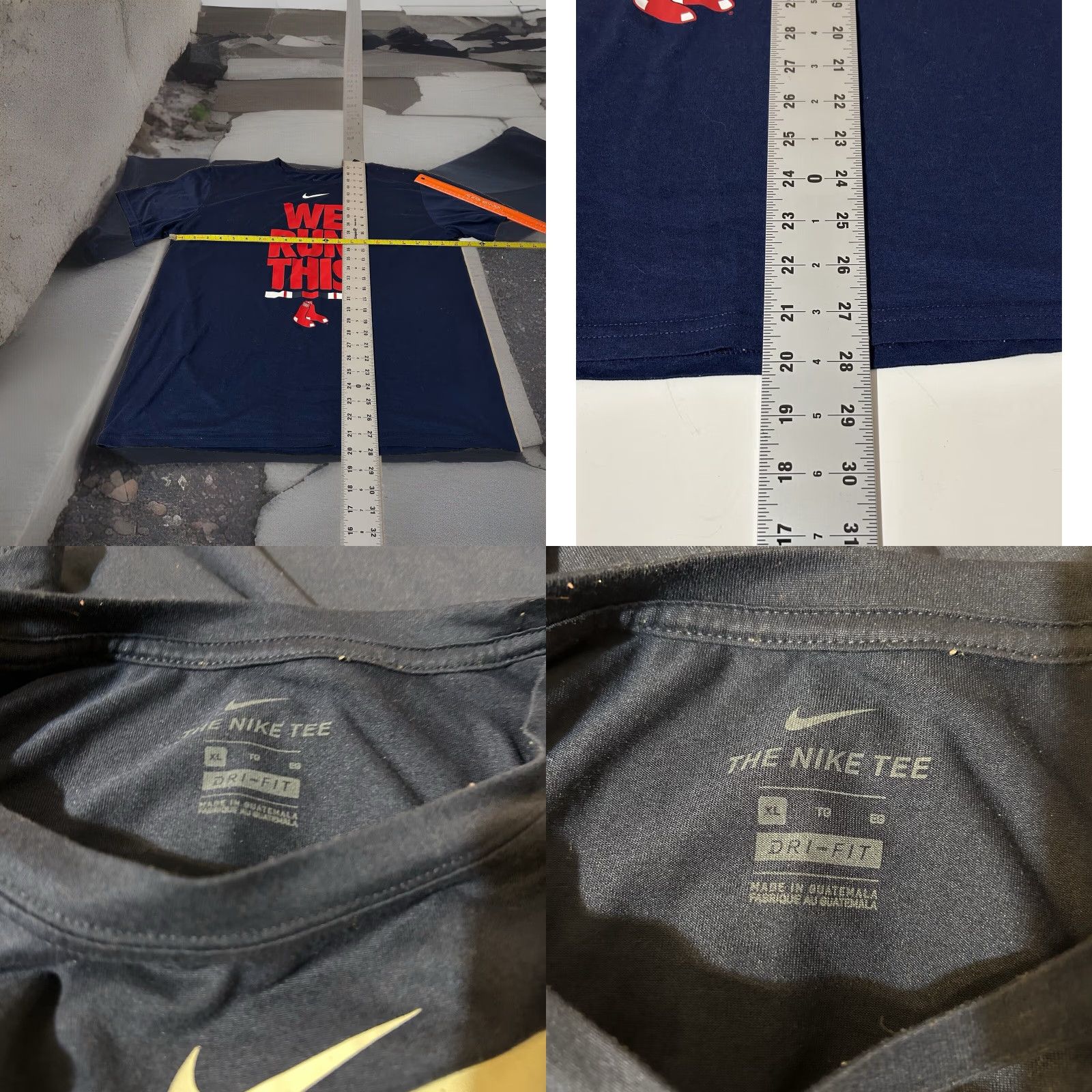 Nike Nike Dri-FIT Boston Red Sox Shirt Men XL Navy Short Sleeve Baseball Graphic Print 2019 Size US XL / EU 56 / 4 - 11 Thumbnail