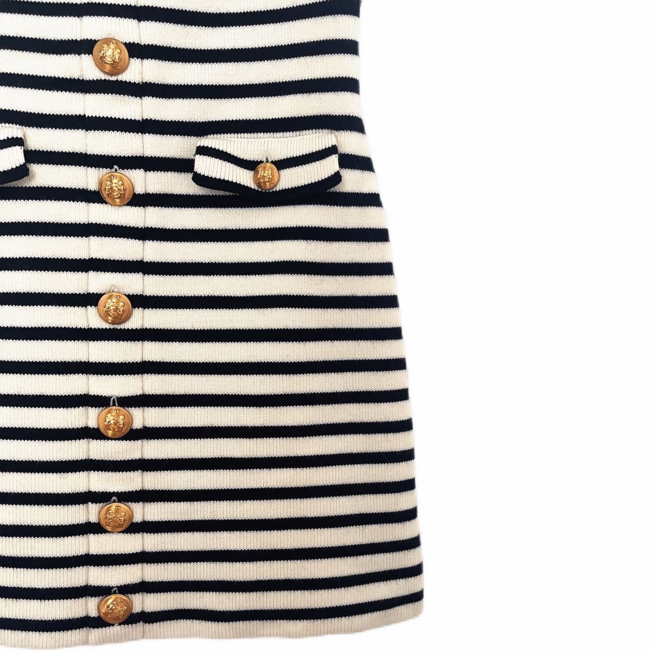 Celine Celine Striped Patch Pocket Sleeveless Dress K26WX Size S / US 4 / IT 40 - 4 Thumbnail