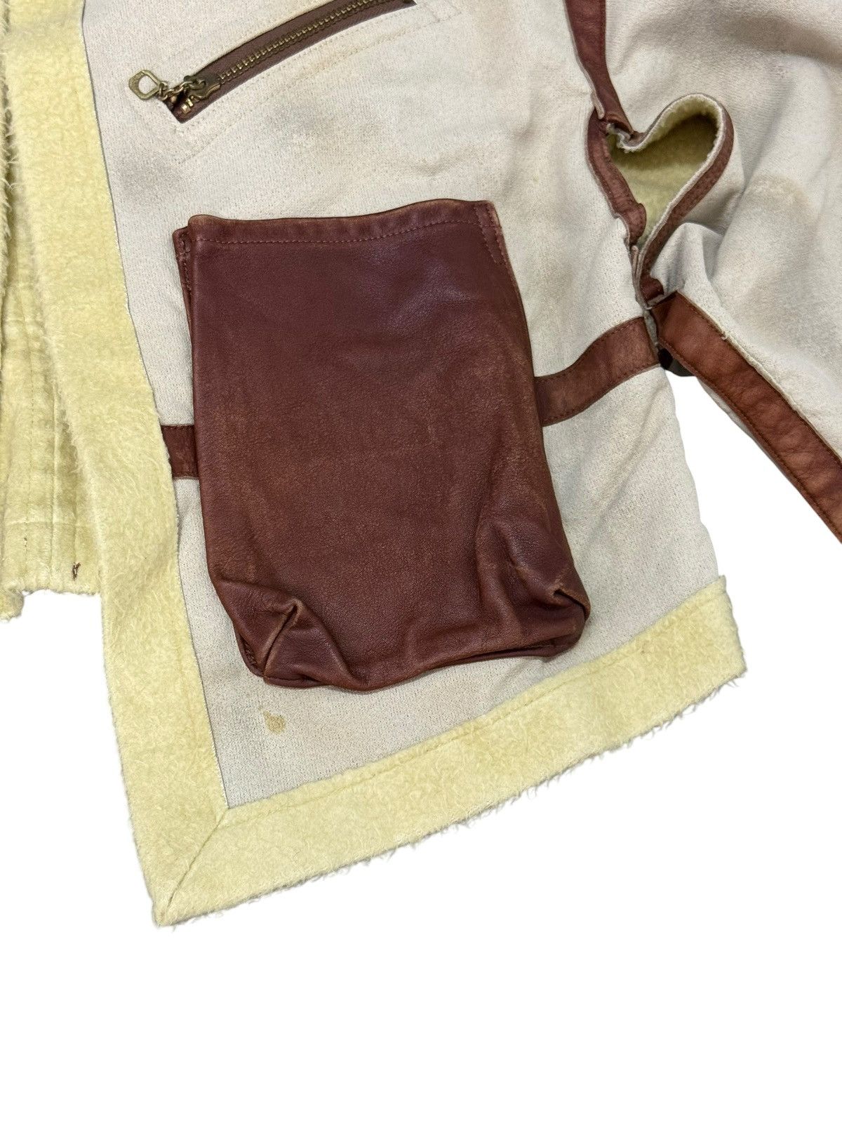 Kapital Shearling Look Kapital Crop Jacket Leather visvim aero 7🟩3 Size US XS / EU 42 / 0 - 4 Thumbnail