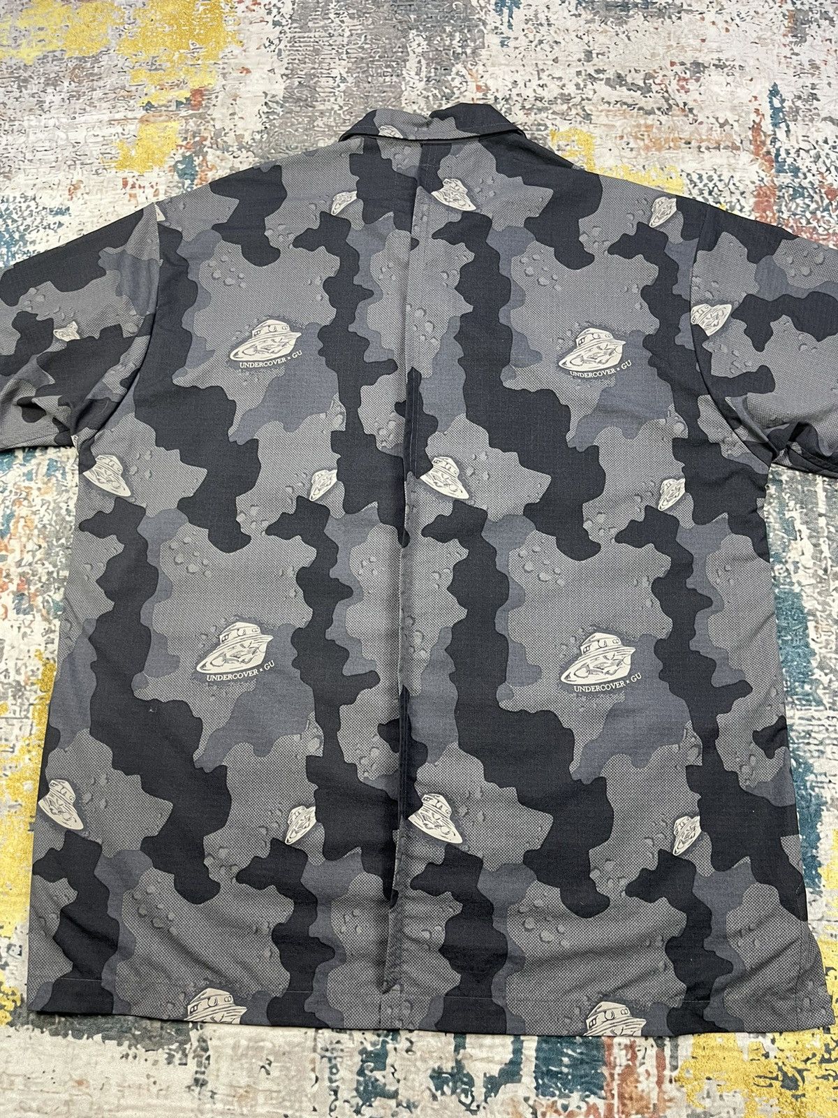 GU × Undercover GU x Undercover Oversized Ripstop Fatigue Overshirt Size US L / EU 52-54 / 3 - 6 Thumbnail