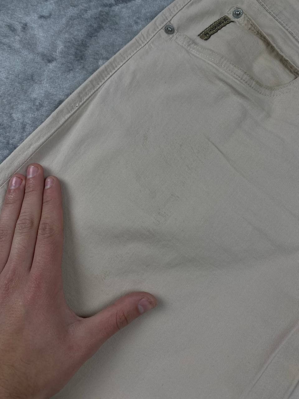 Armani Armani Jeans Comfort Fit Jeans Big Logo Men Size 38 Beige Size US 38 / EU 54 - 9 Thumbnail