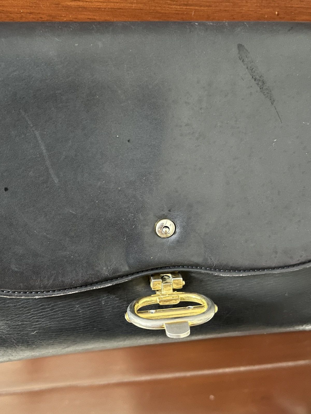 Gucci RARE Vintage Gucci made in italy blue leather shoulder bag Size ONE SIZE - 6 Thumbnail
