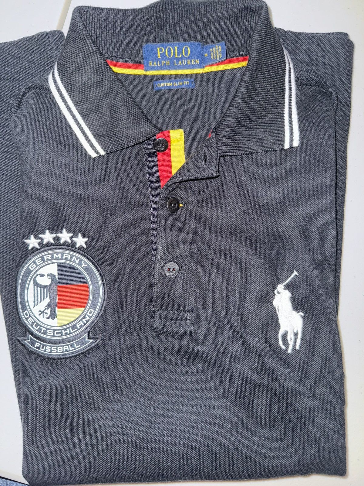 Polo Ralph Lauren × Vintage VINTAGE Polo Ralph Lauren Germany #3 Polo Black Size US M / EU 48-50 / 2 - 3 Thumbnail