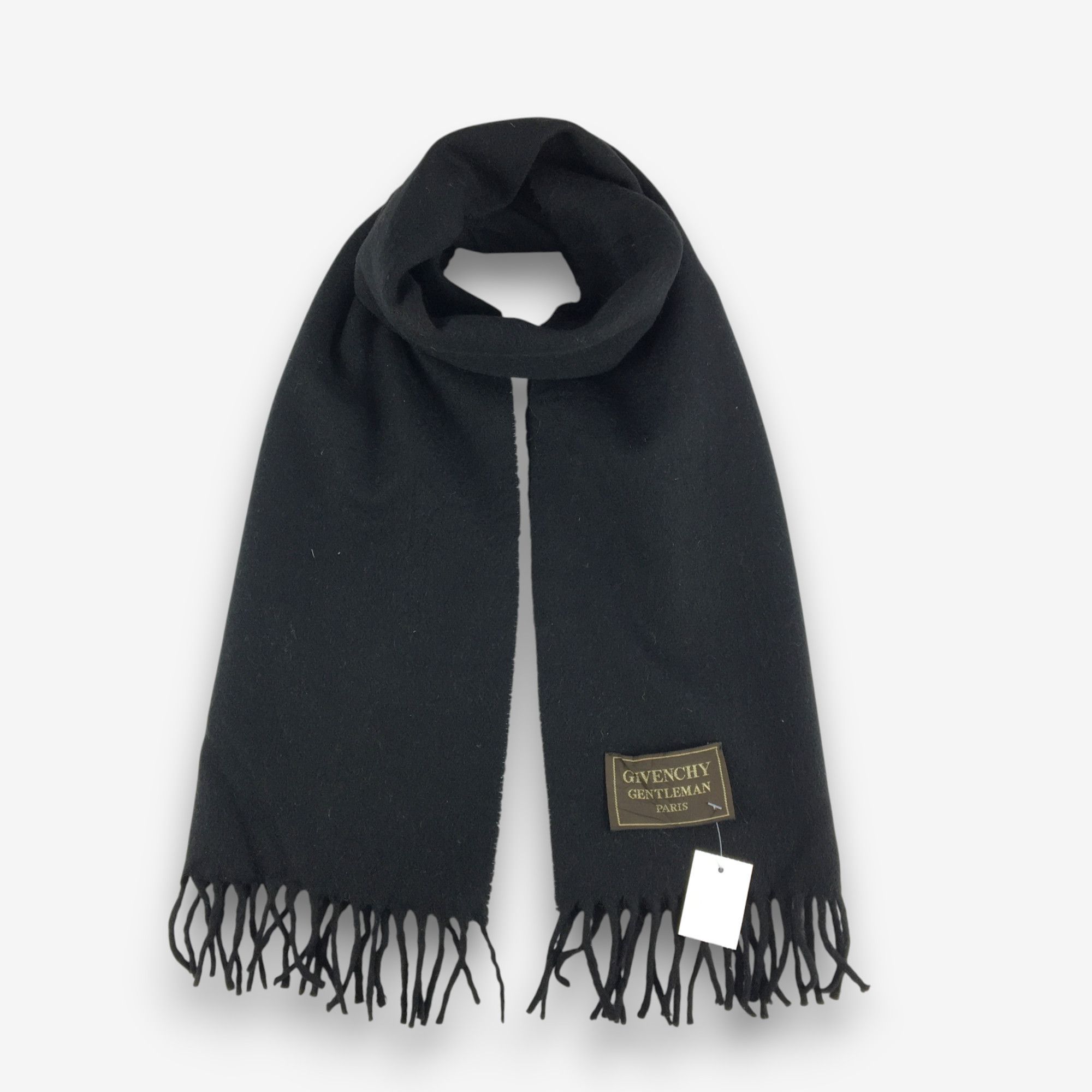 Japanese Brand Vintage Givenchy Scarf Muffler Fringe Wool Winter Scarves Size ONE SIZE - 4 Thumbnail