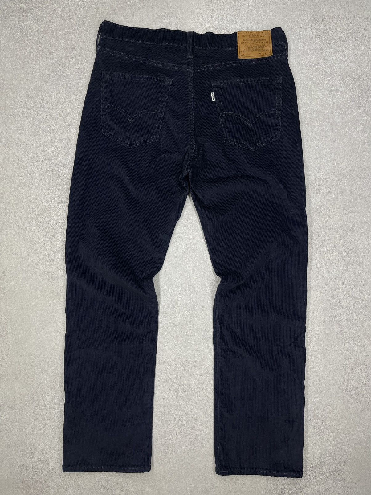 Levi's × Levi's Vintage Clothing × Vintage Mens Levis 514 Premium Velvet Pants Jeans Navy Corduroy Size US 34 / EU 50 - 2 Thumbnail