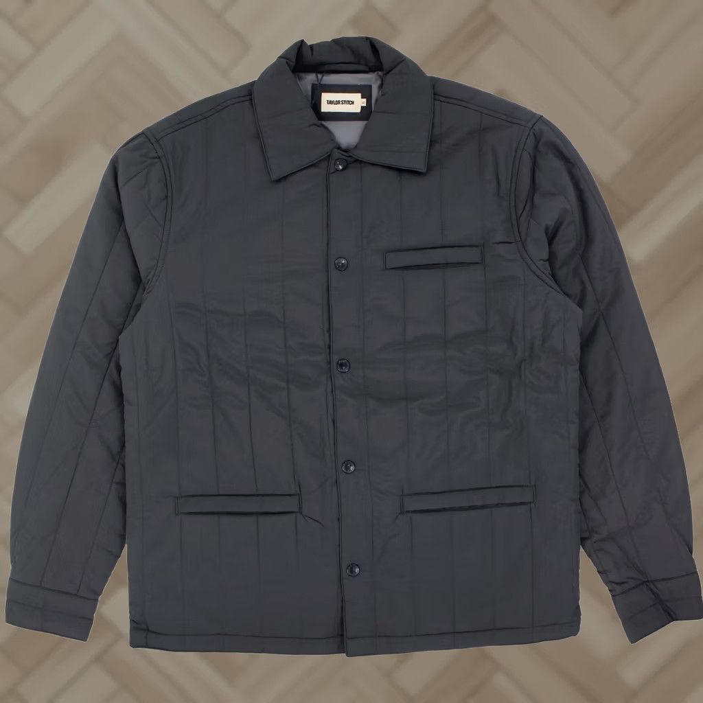 Taylor Stitch Taylor Stitch The Decker Jacket Water Resistant Quilted Nylon Coat Mens L Gray Jacket Size US L / EU 52-54 / 3 - 1 Thumbnail