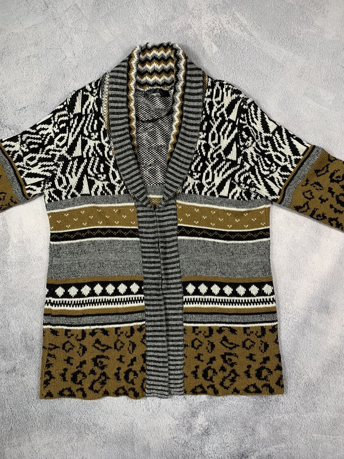 Japanese Brand × Vintage Vintage 90s Japanese cardigan sweater streetwear size S Size US S / EU 44-46 / 1 - 2 Thumbnail