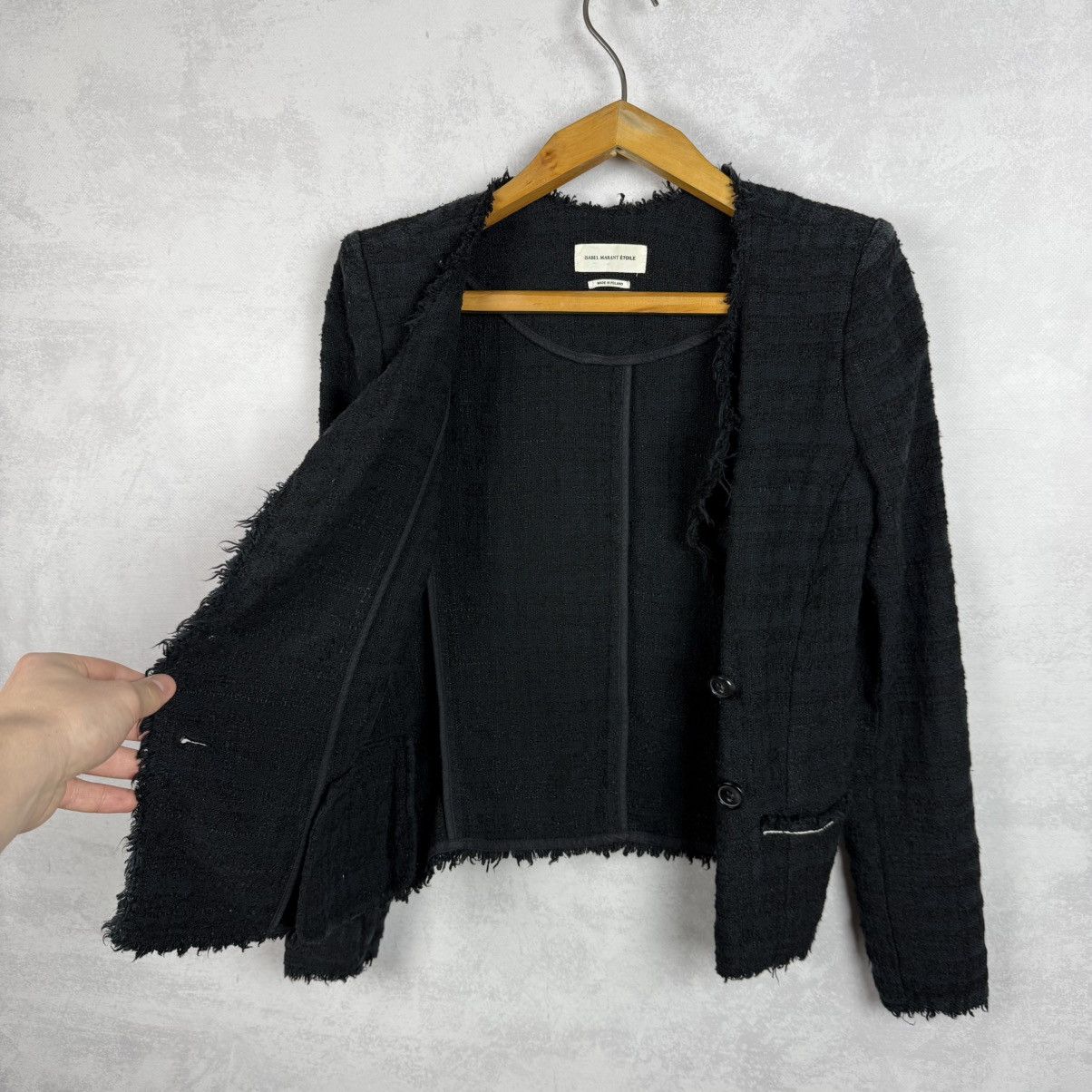 Isabel Marant Isabel Marant Etoile Cotton Acryl Tweed Flenn Blazer Jacket Size XS / US 0-2 / IT 36-38 - 10 Thumbnail