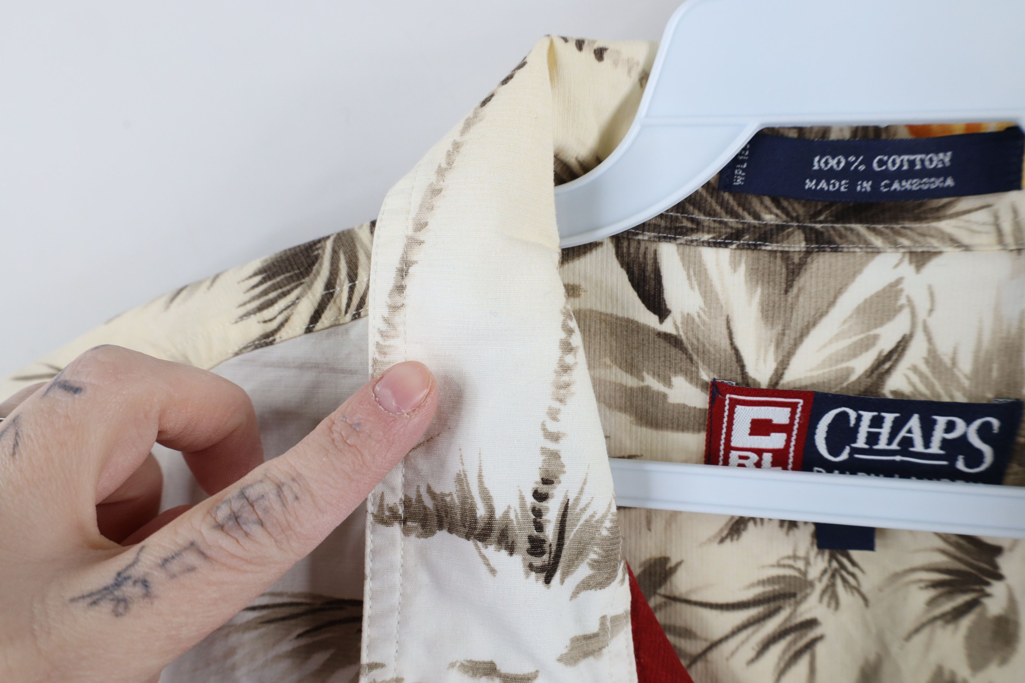 Ralph Lauren × Vintage Vintage 90s Chaps Ralph Lauren Print Hawaiian Button Shirt Size US XXL / EU 58 / 5 - 6 Thumbnail