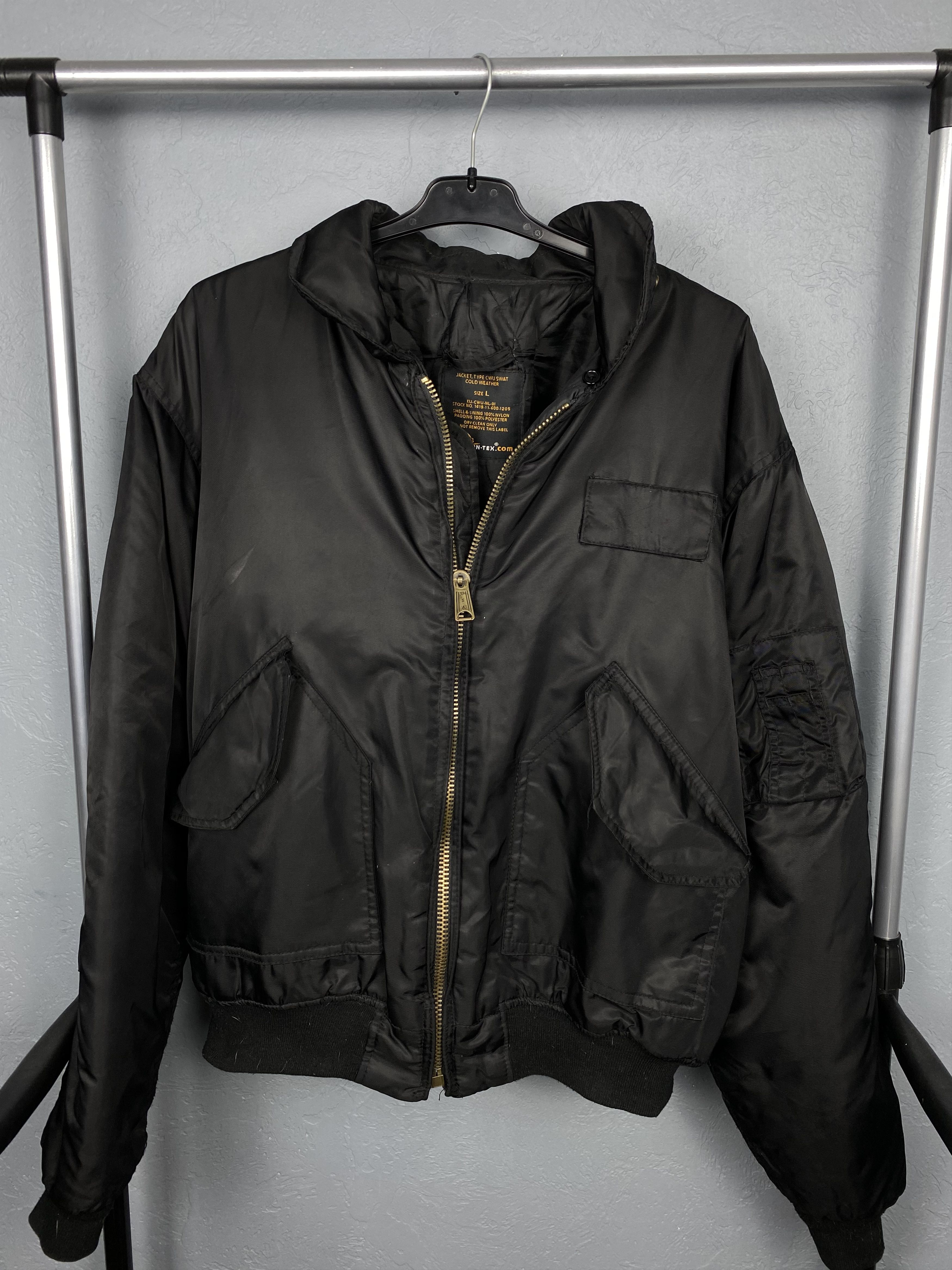 Vintage Helikon-Tex MA1 Pilot Nylon Bomber Air Force Jacket Vintage Size US L / EU 52-54 / 3 - 2 Thumbnail