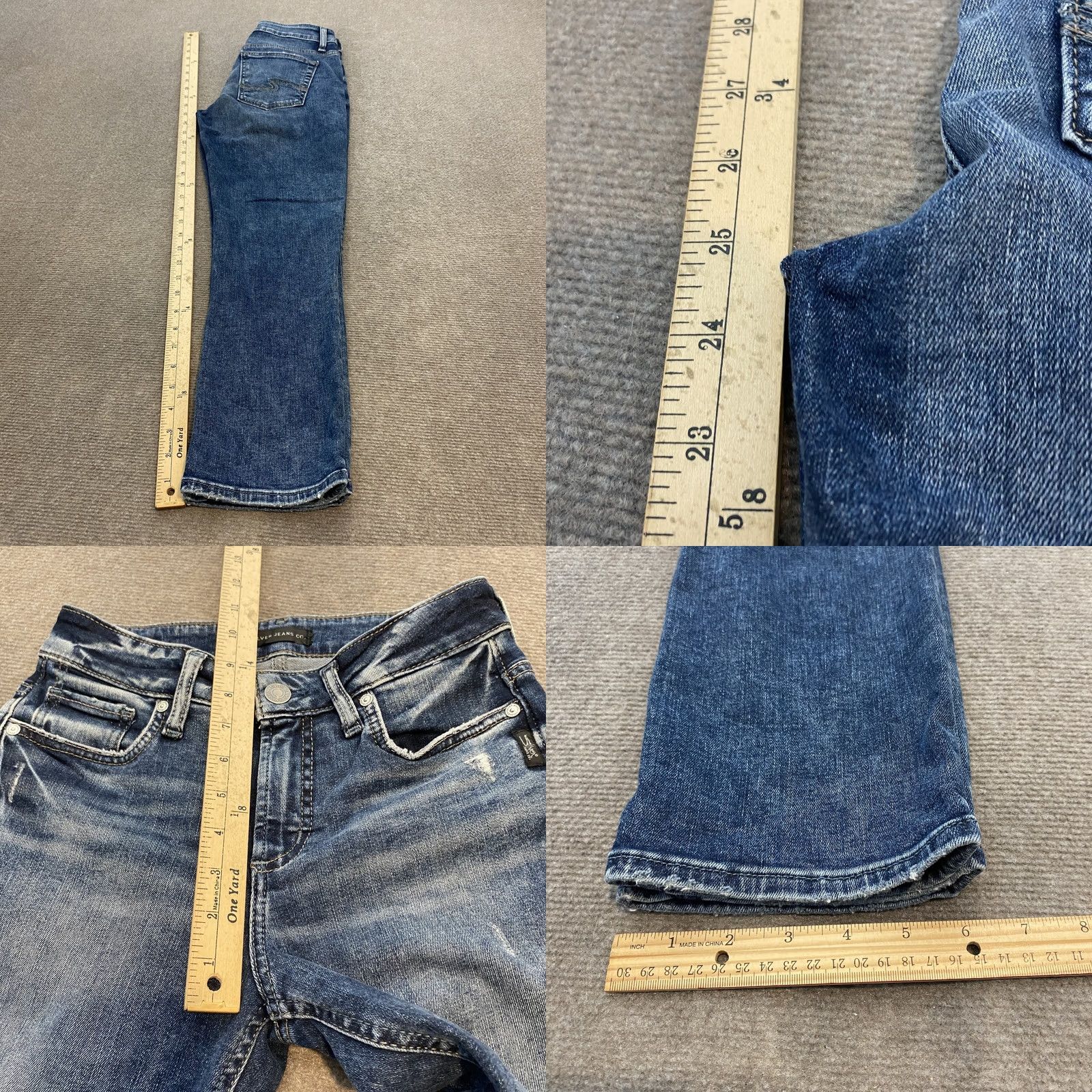 Silver Jeans Co. Silver Jeans Co Jeans Womens 27 Blue Denim Straight Leg Distressed Classic Fit Jeans Womens 27 Blue Denim Distressed Stretch Pockets Zip Fly Size 27" / US 4 / IT 40 - 8 Thumbnail