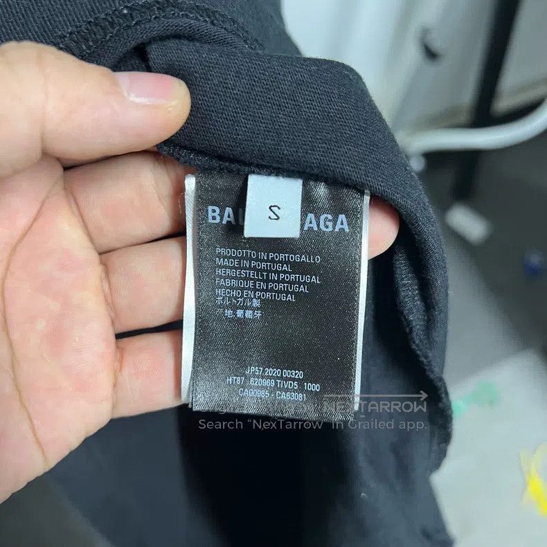 Balenciaga Balenciaga Printed Logo Short Sleeve Size US S / EU 44-46 / 1 - 4 Thumbnail