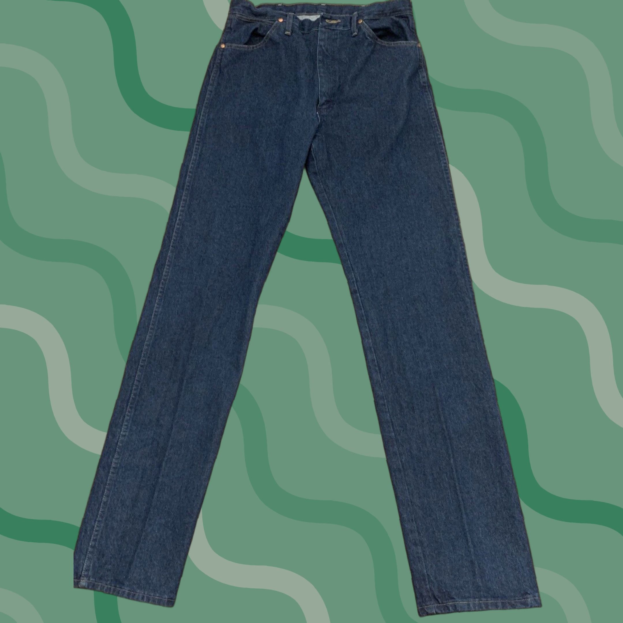 Wrangler VINTAGE Wrangler Cowboy Cut Jeans Mens 34x38 Denim Blue 13MWZ Original Fit Cow Boy EUC Men’s Regular Length Blue Jeans Mens Size US 34 / EU 50 - 1 Thumbnail
