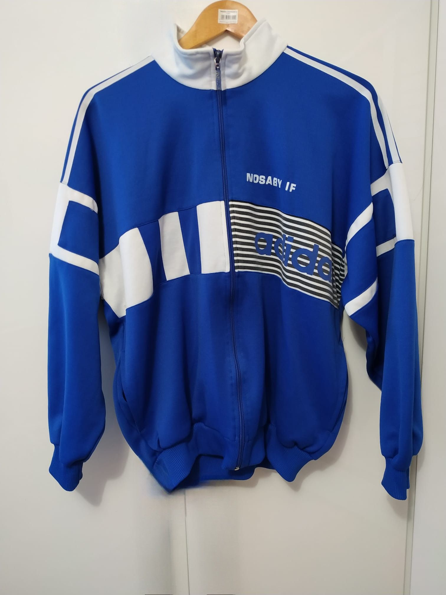 Adidas × Vintage Blue vintage Adidas sweatshirt with zip 80's 90's M Size US M / EU 48-50 / 2 - 1 Thumbnail